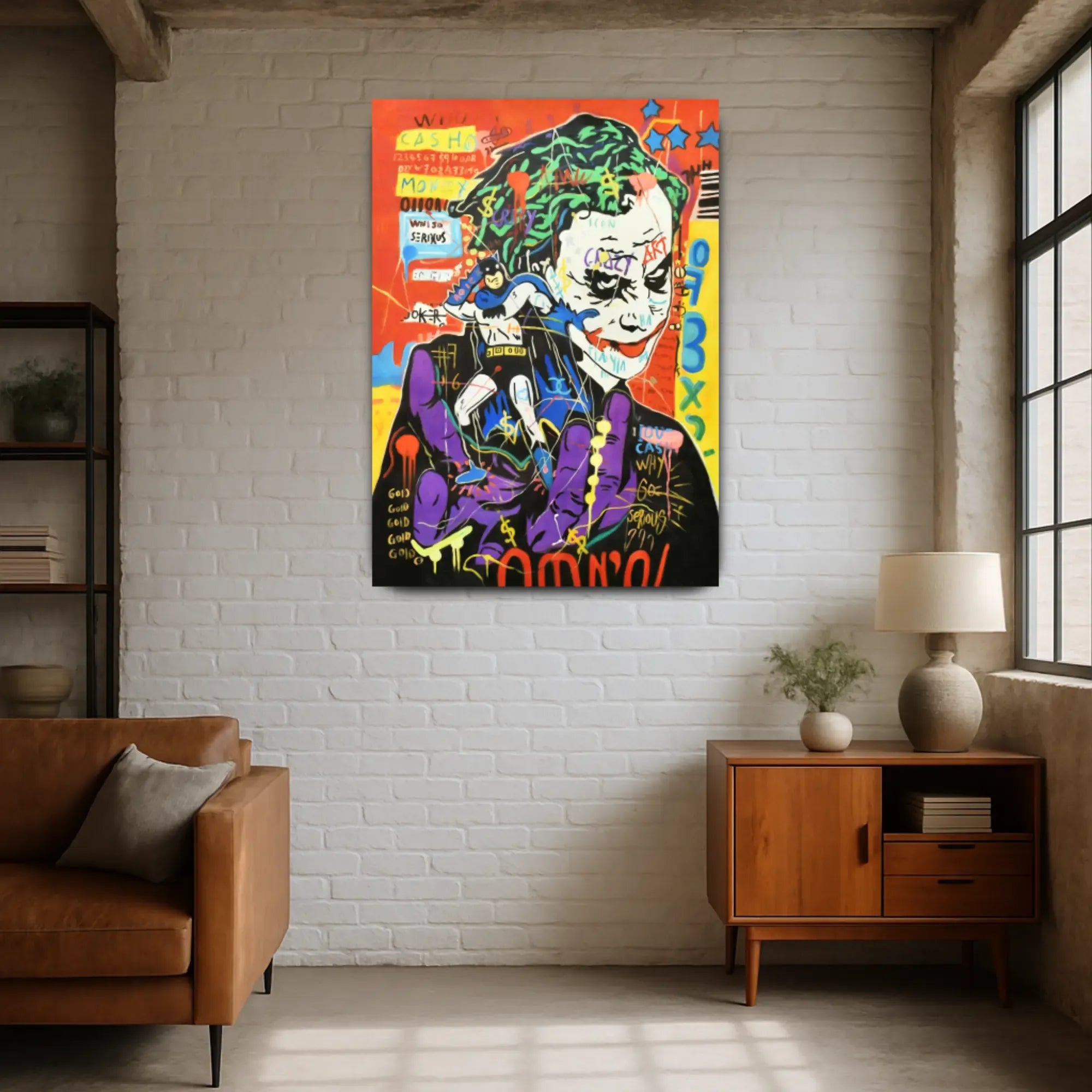 Großes Gemälde - Chaos & Joker