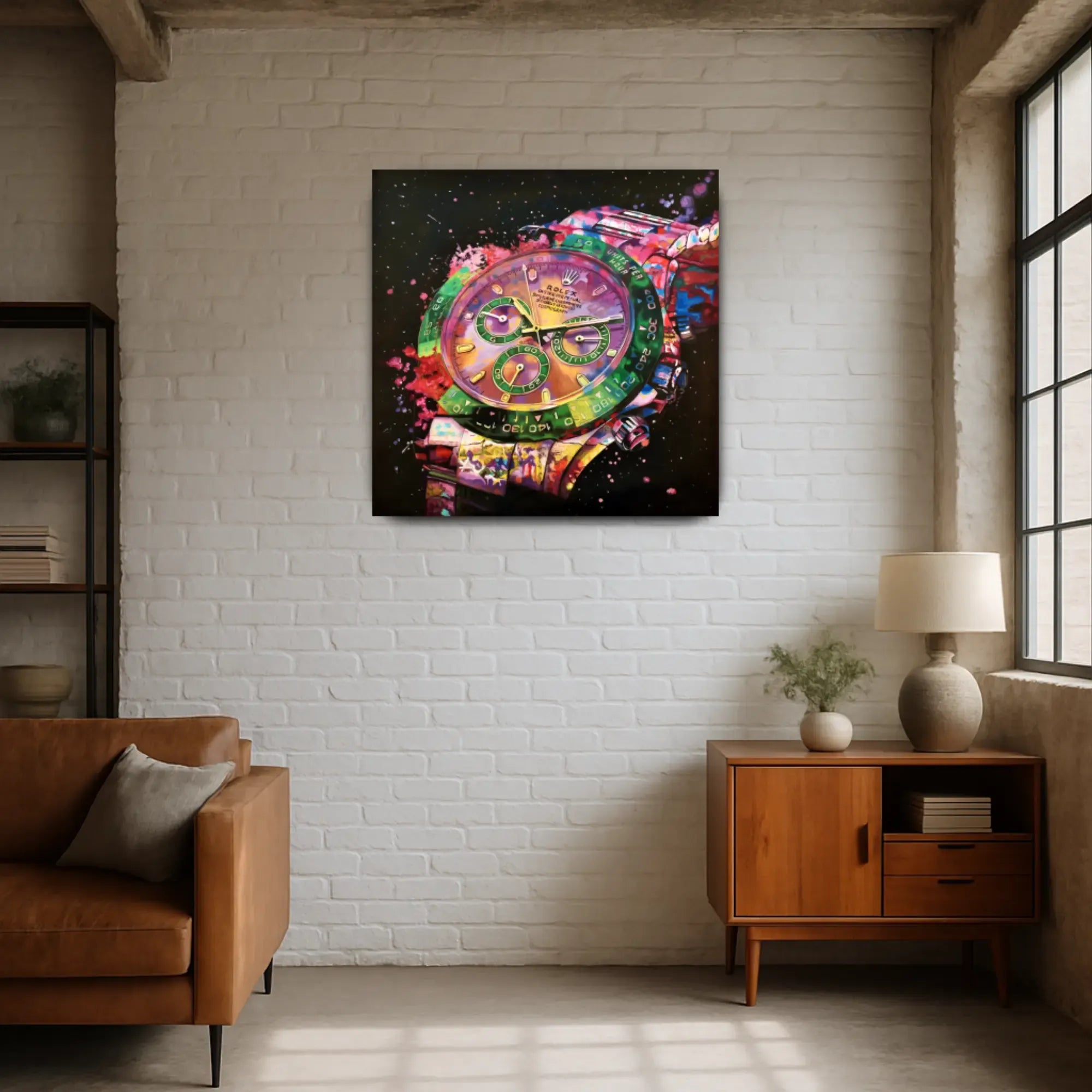 Großes Gemälde - Zeit im Farbrausch