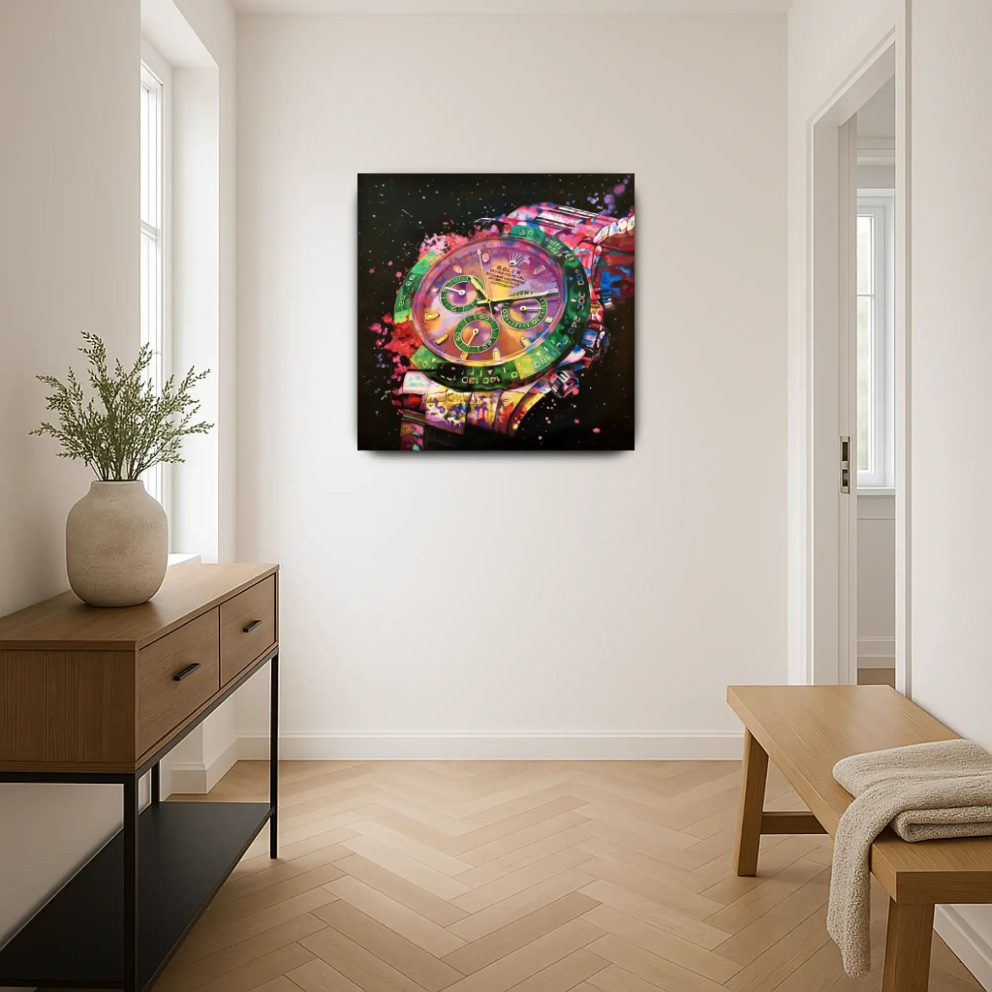 Großes Gemälde - Zeit im Farbrausch