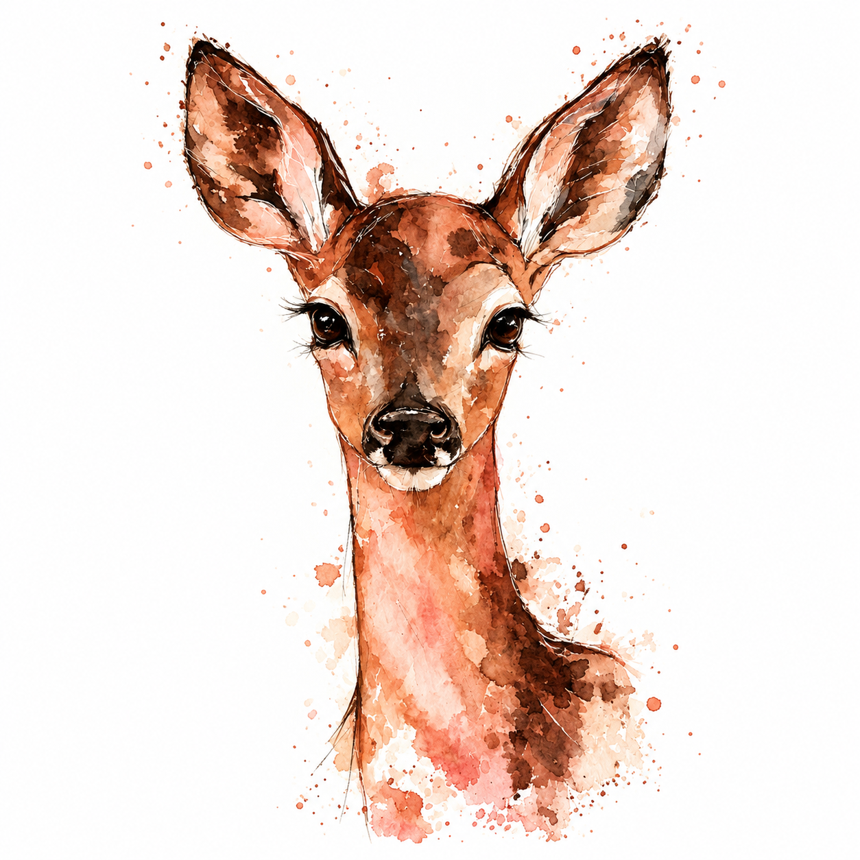 Sanfter Blick | Kleines Kunstwerk aus Travertin