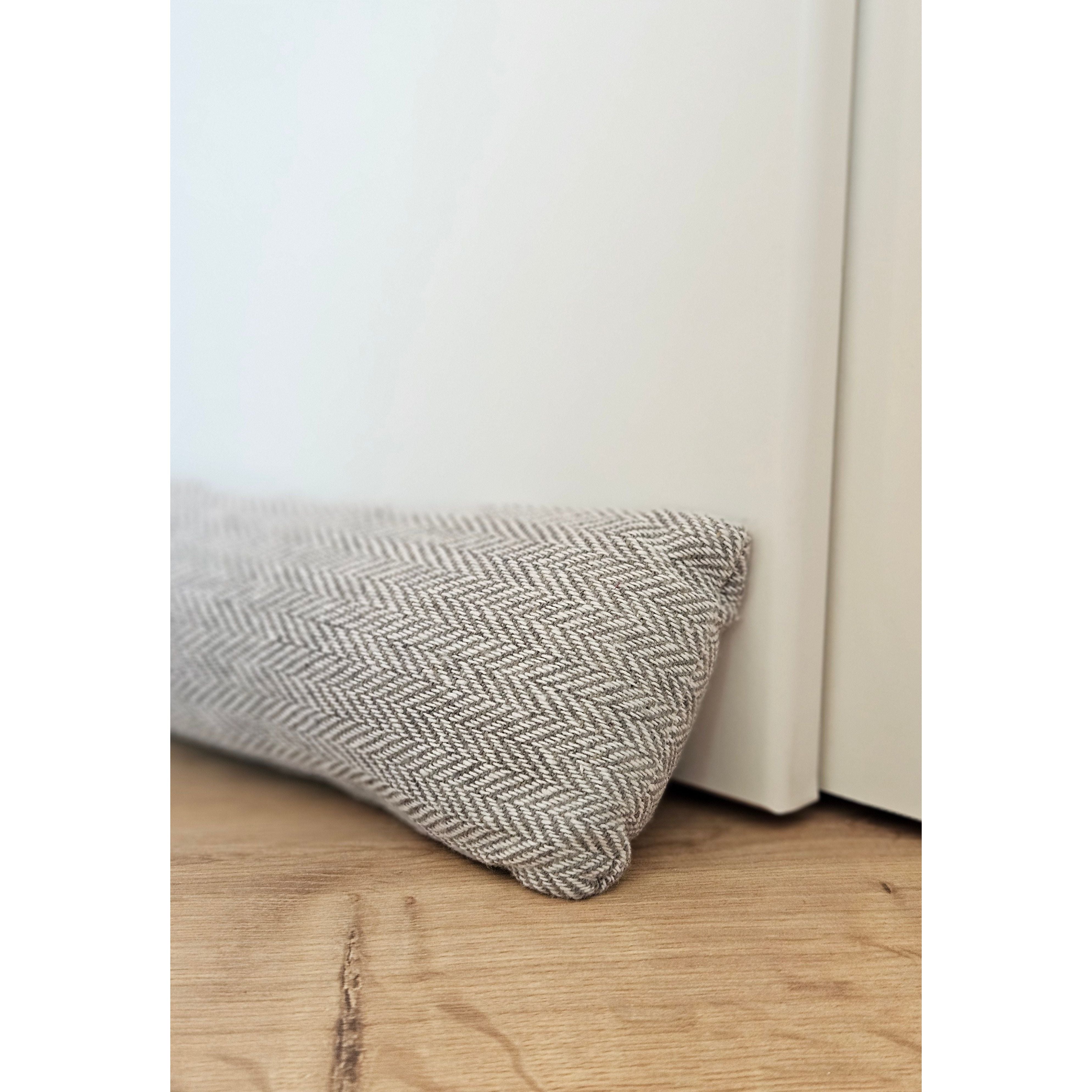 Zugluftstopper Windstopper Türdichtung Türvorleger Stern grau 90x10 cm