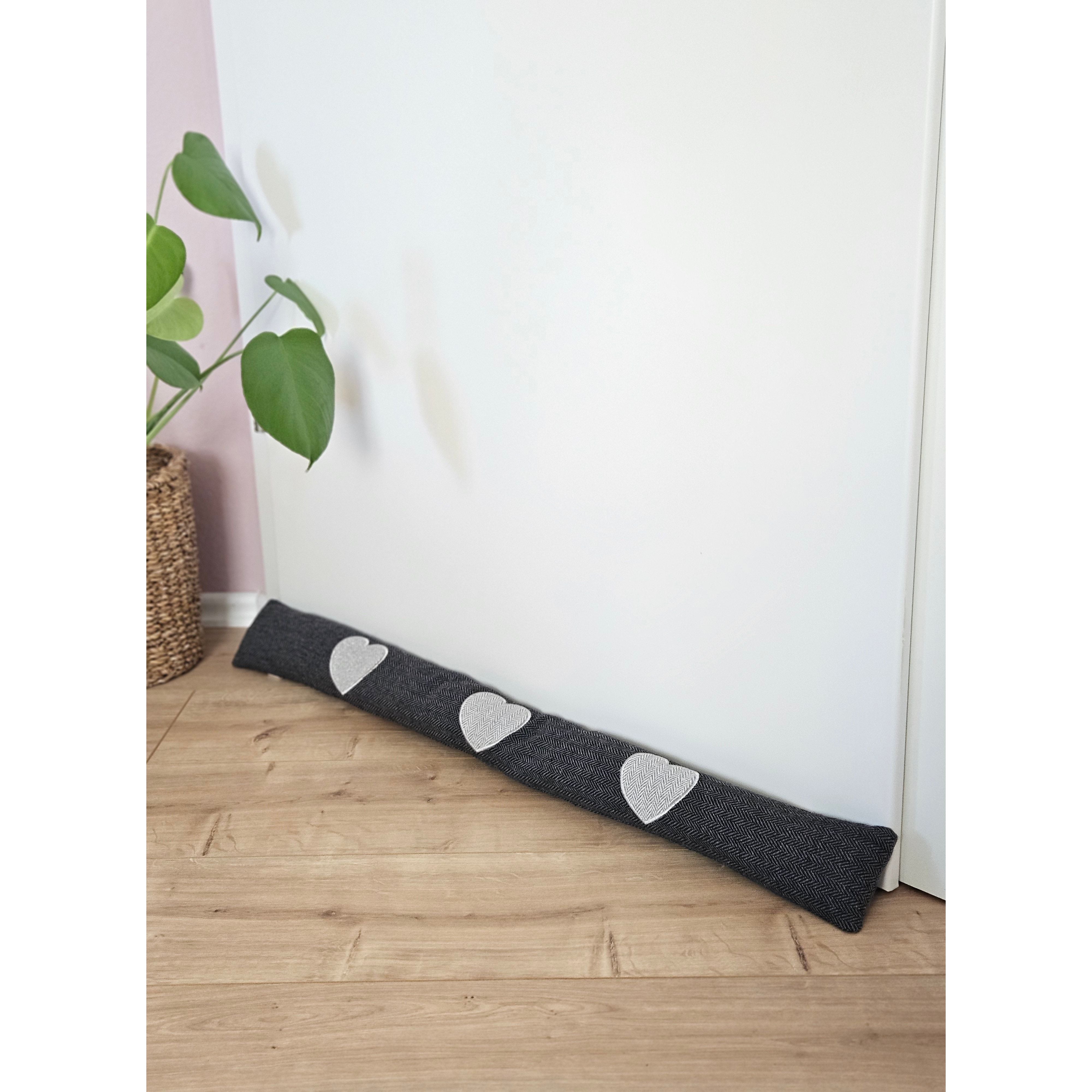 Zugluftstopper Windstopper Türdichtung Türvorleger Stern grau 90x10 cm