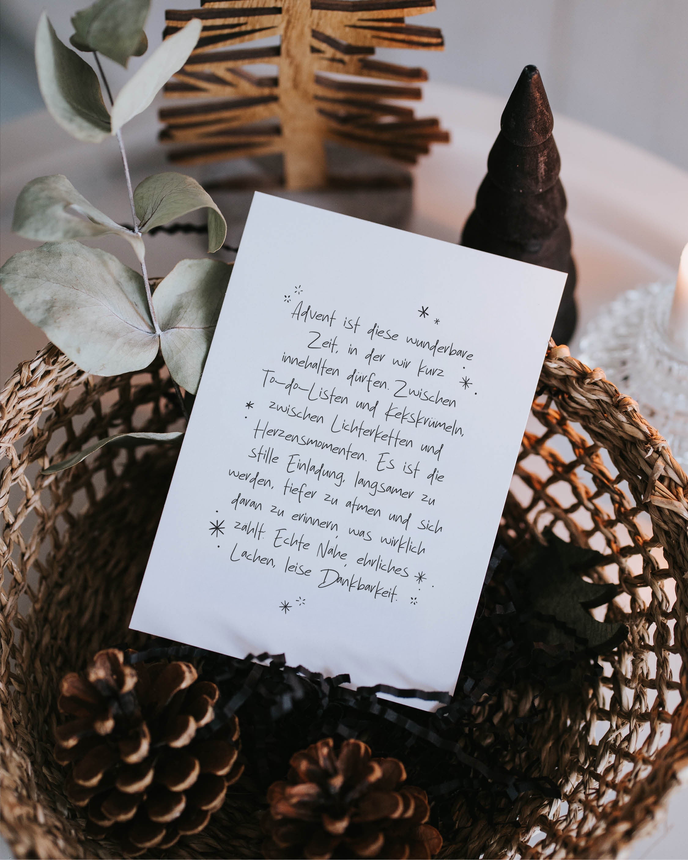 Adventszeit · Postkarte