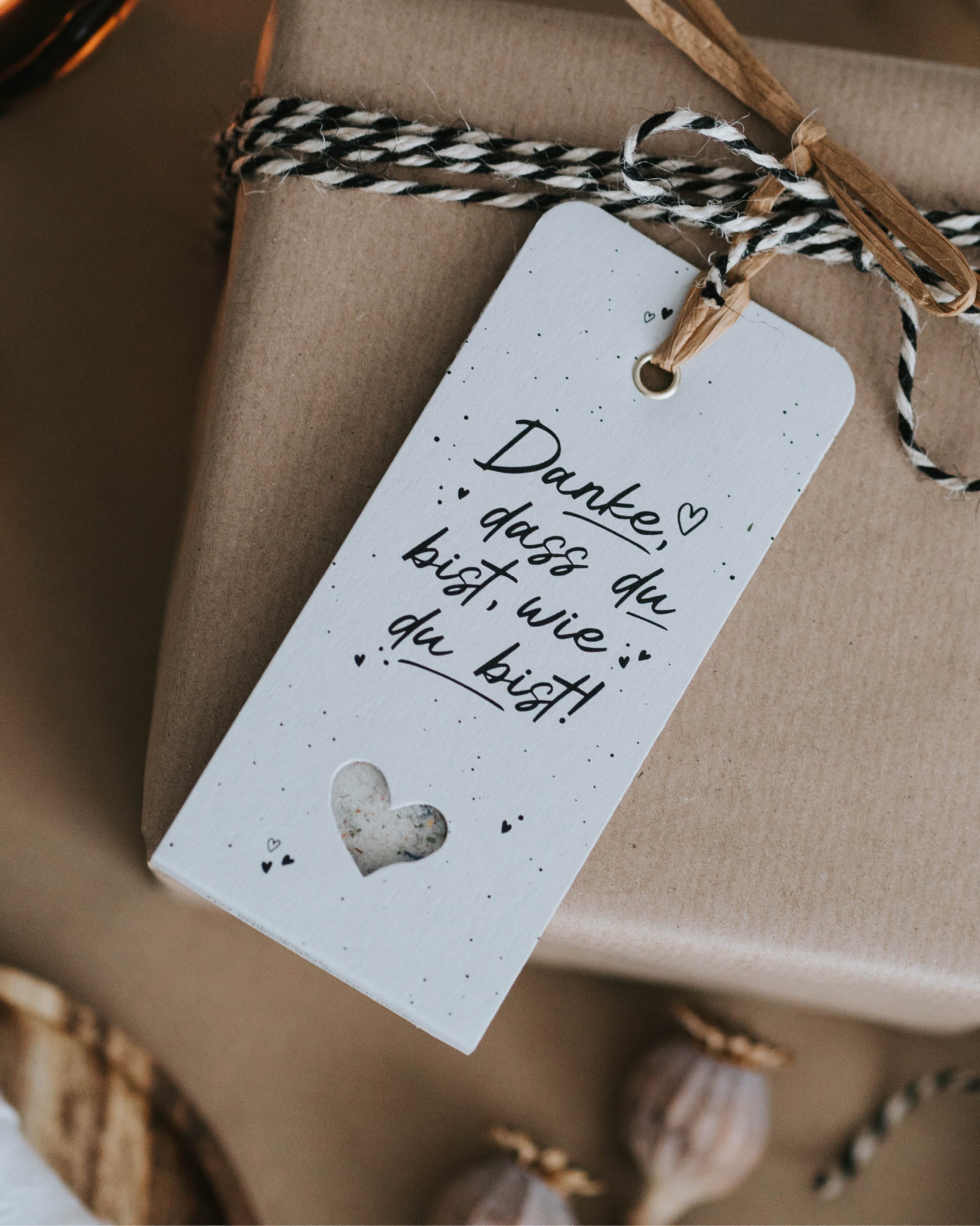 Danke dass · Geschenkanhänger