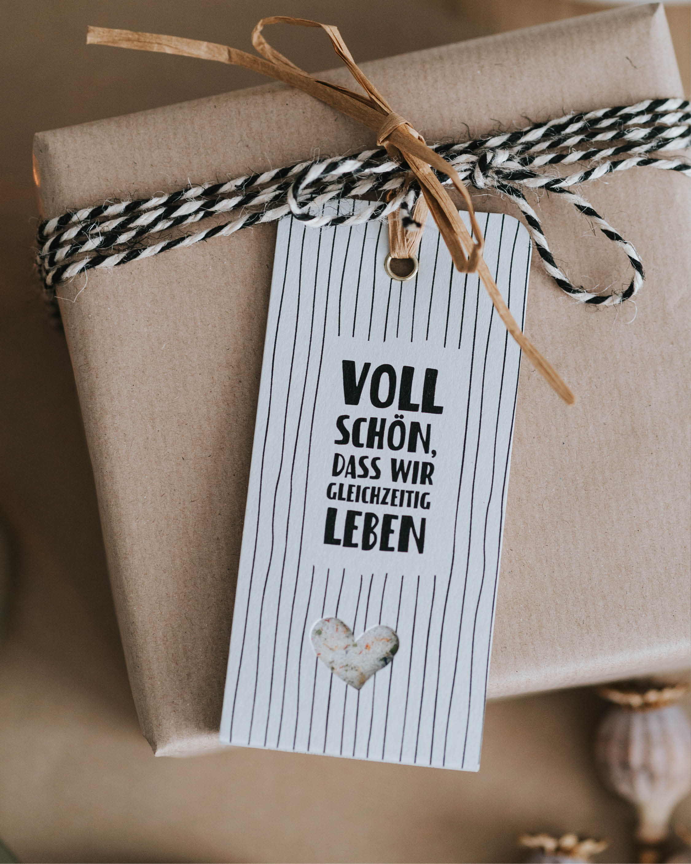 Voll schön · Geschenkanhänger