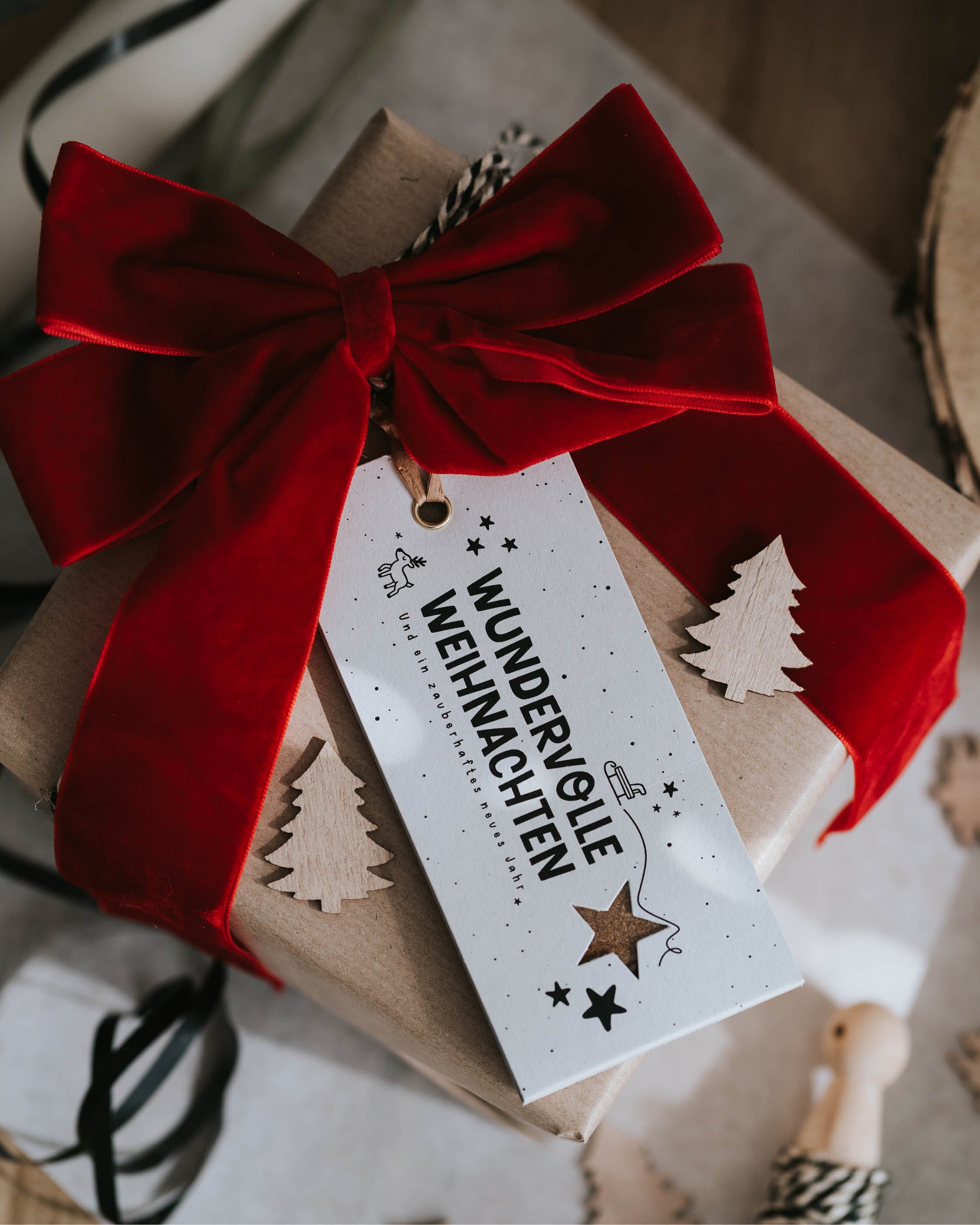 Wundervolle Weihnachten · Geschenkanhänger