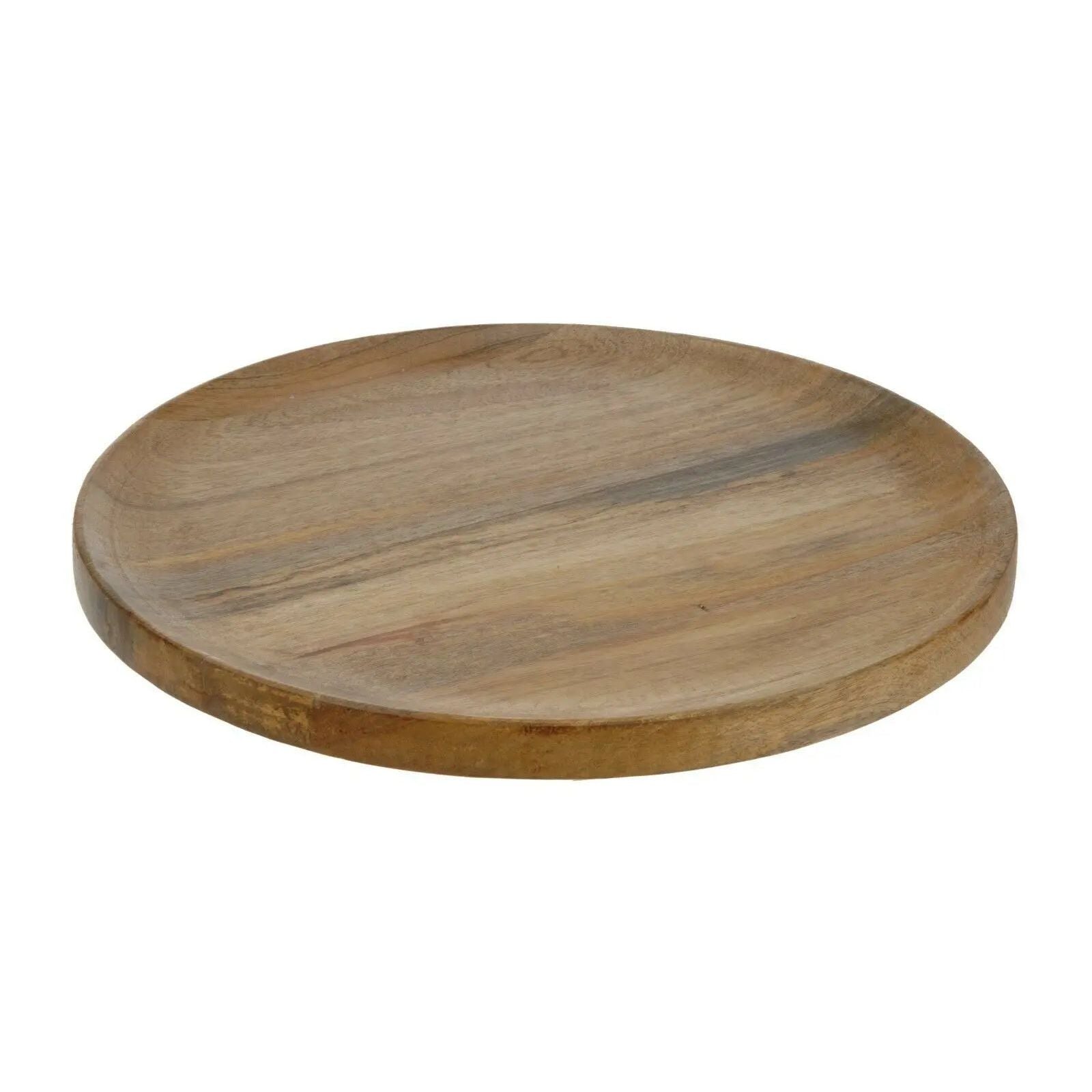 Mango-Holzteller Ø 37–38 cm – Dekoteller & Schale aus Mangoholz für natürliche Tischdeko