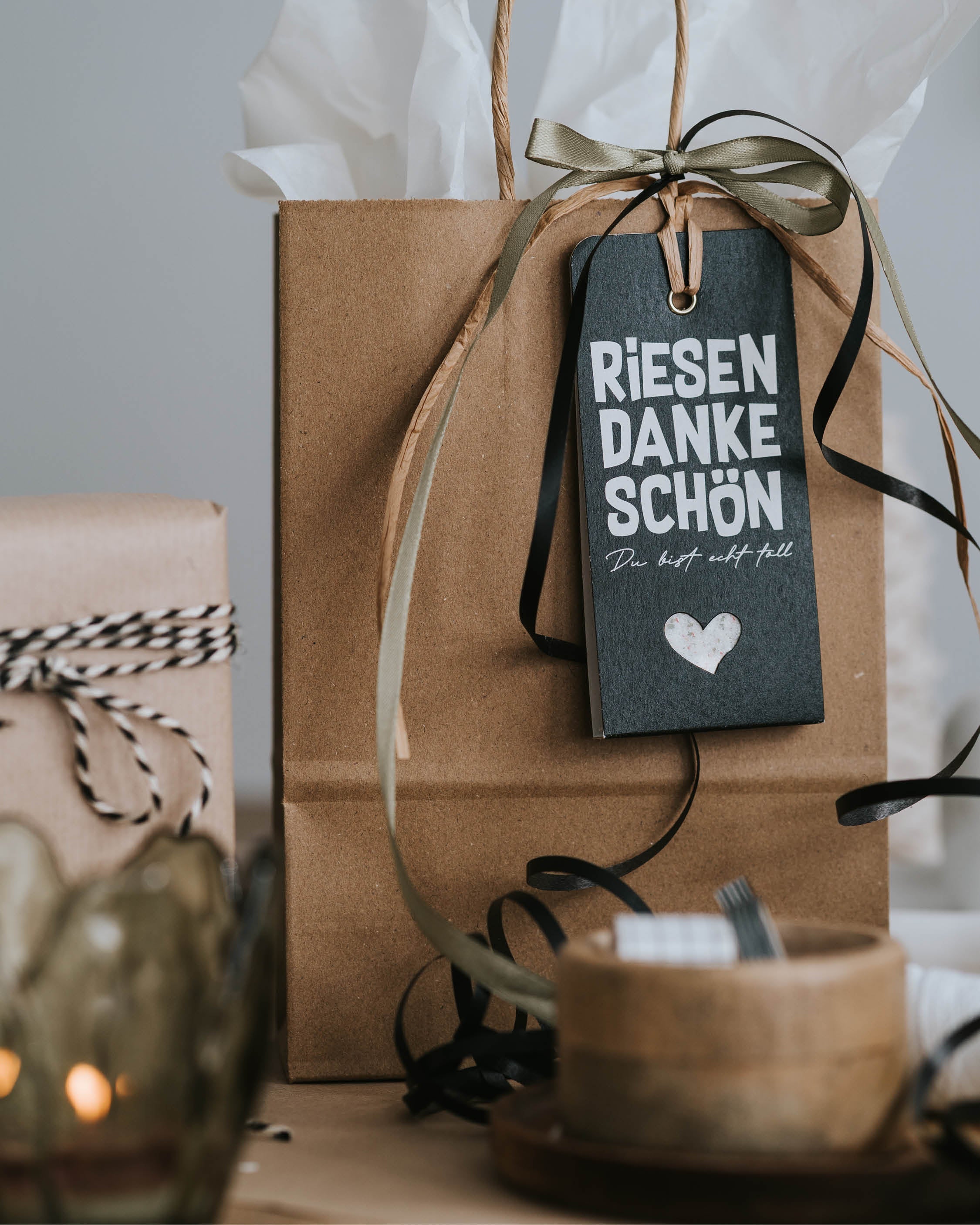 Riesen Dankeschön · Geschenkanhänger