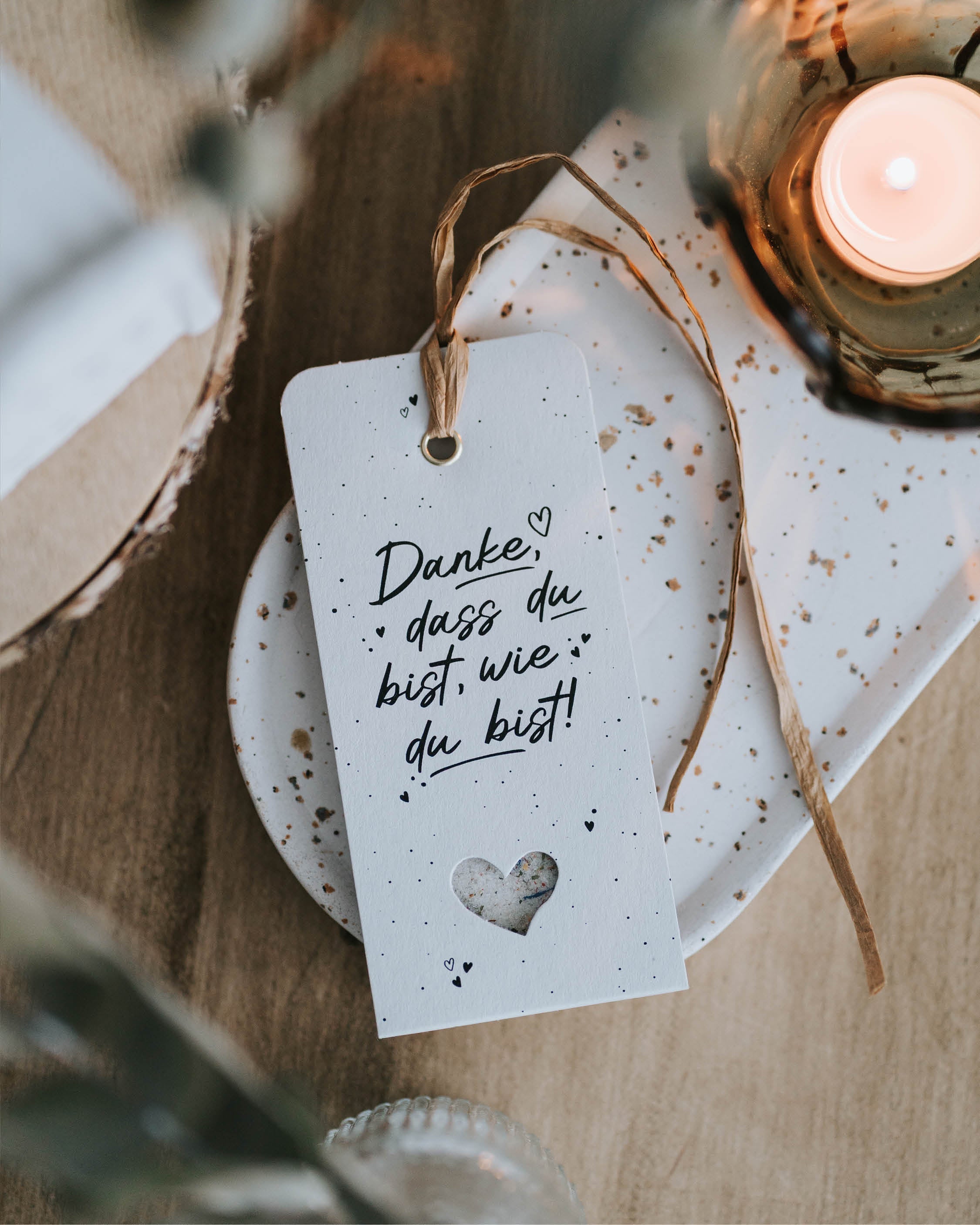 Danke dass · Geschenkanhänger