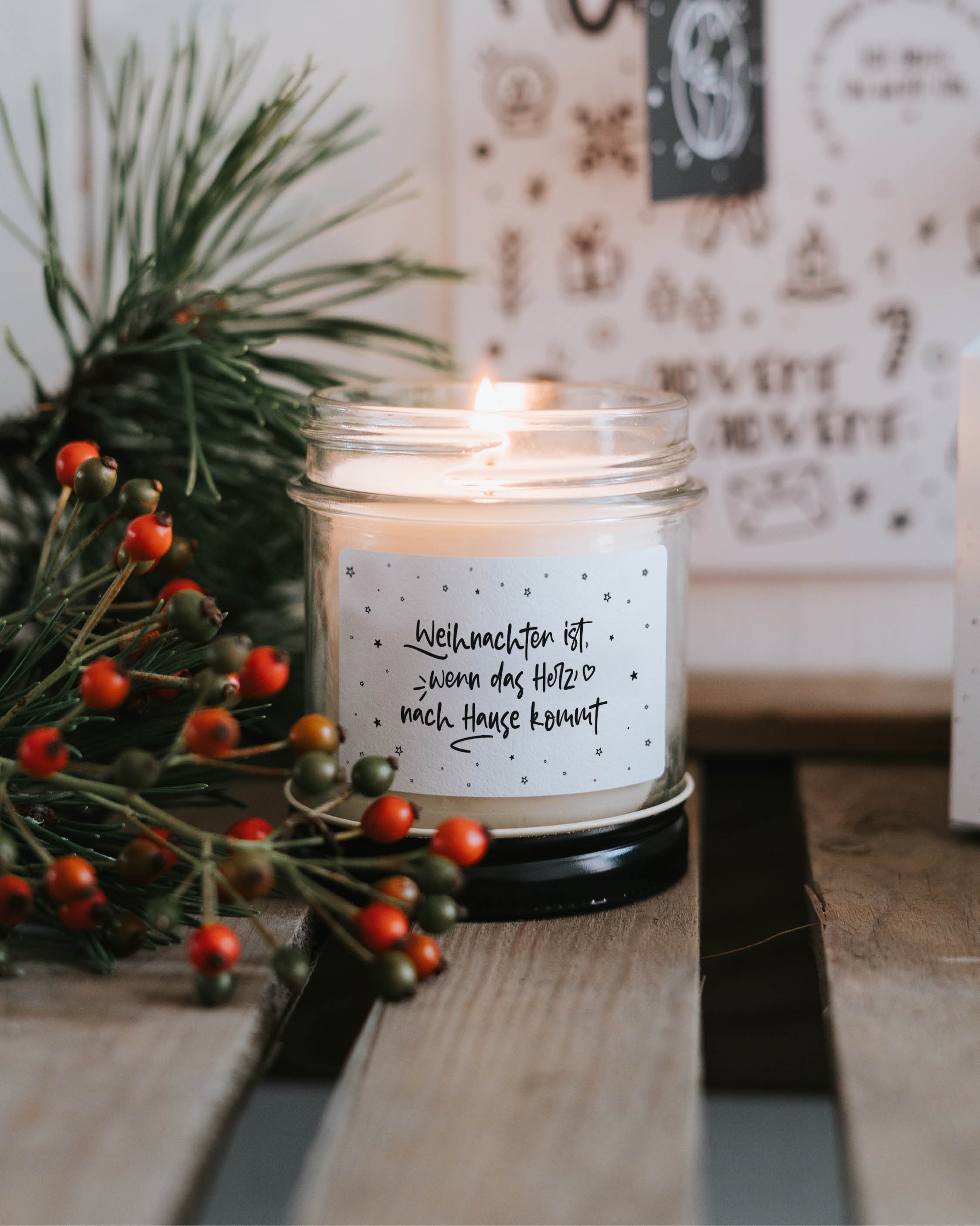 Weihnachten ist · Kerze