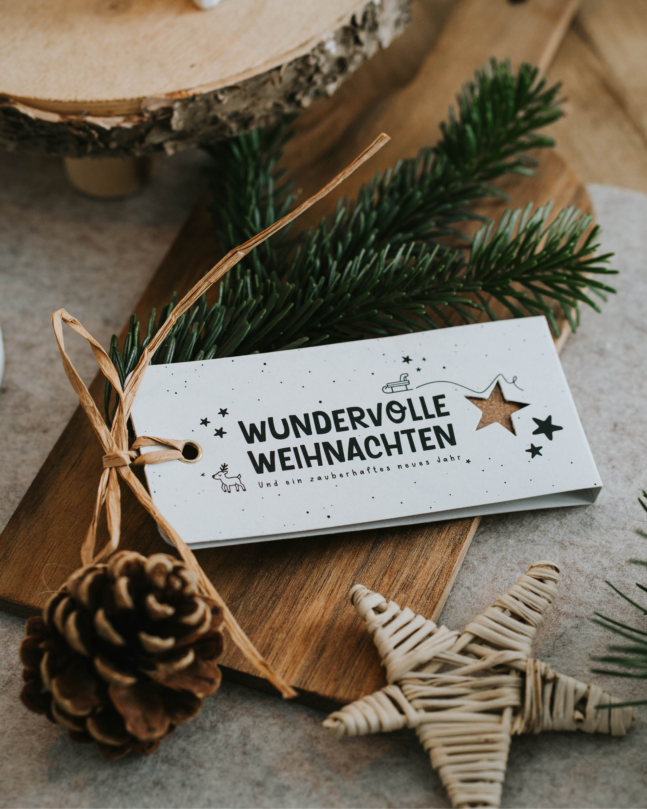 Wundervolle Weihnachten · Geschenkanhänger