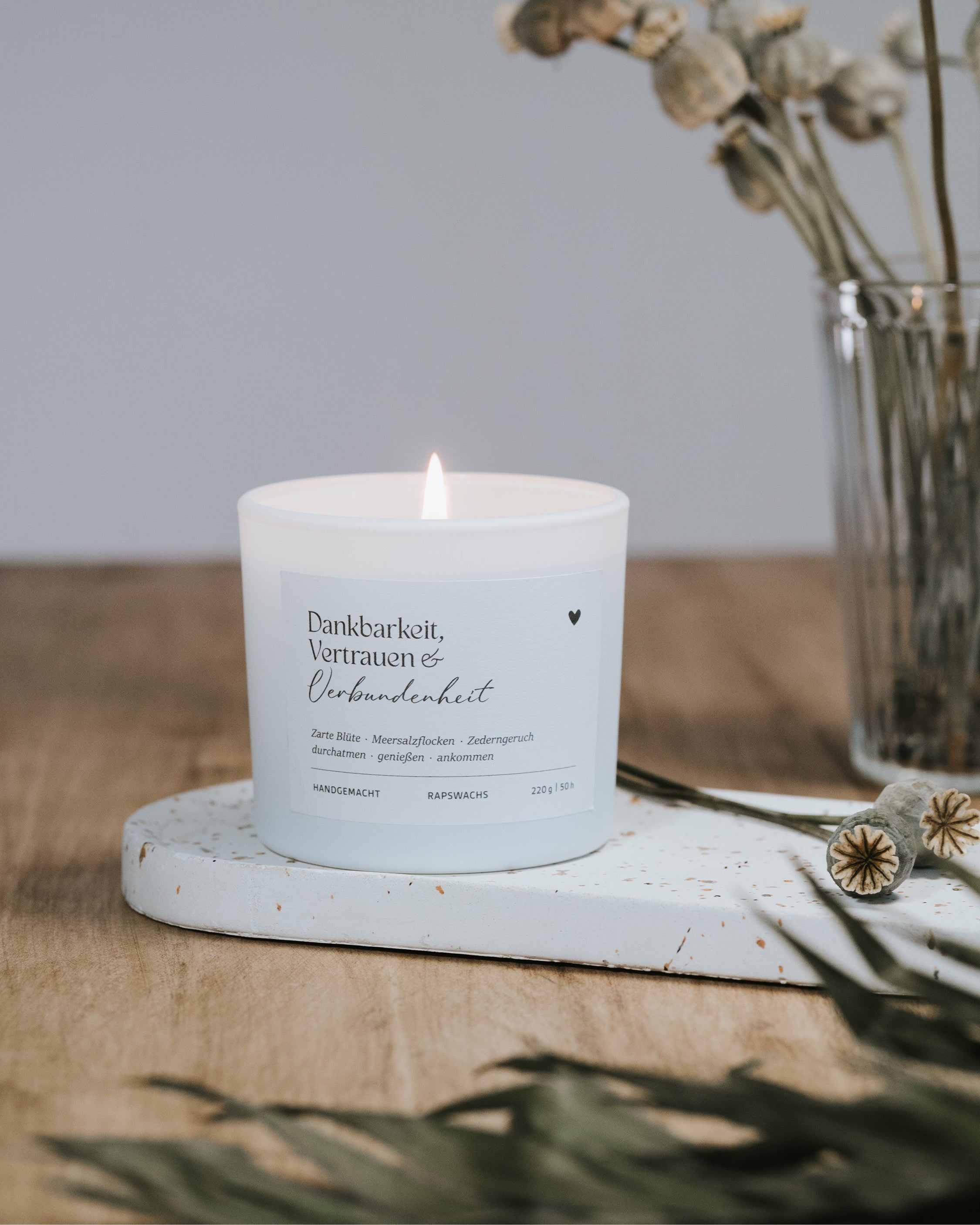Dankbarkeit, Vertrauen und Verbundenheit · Duftkerze