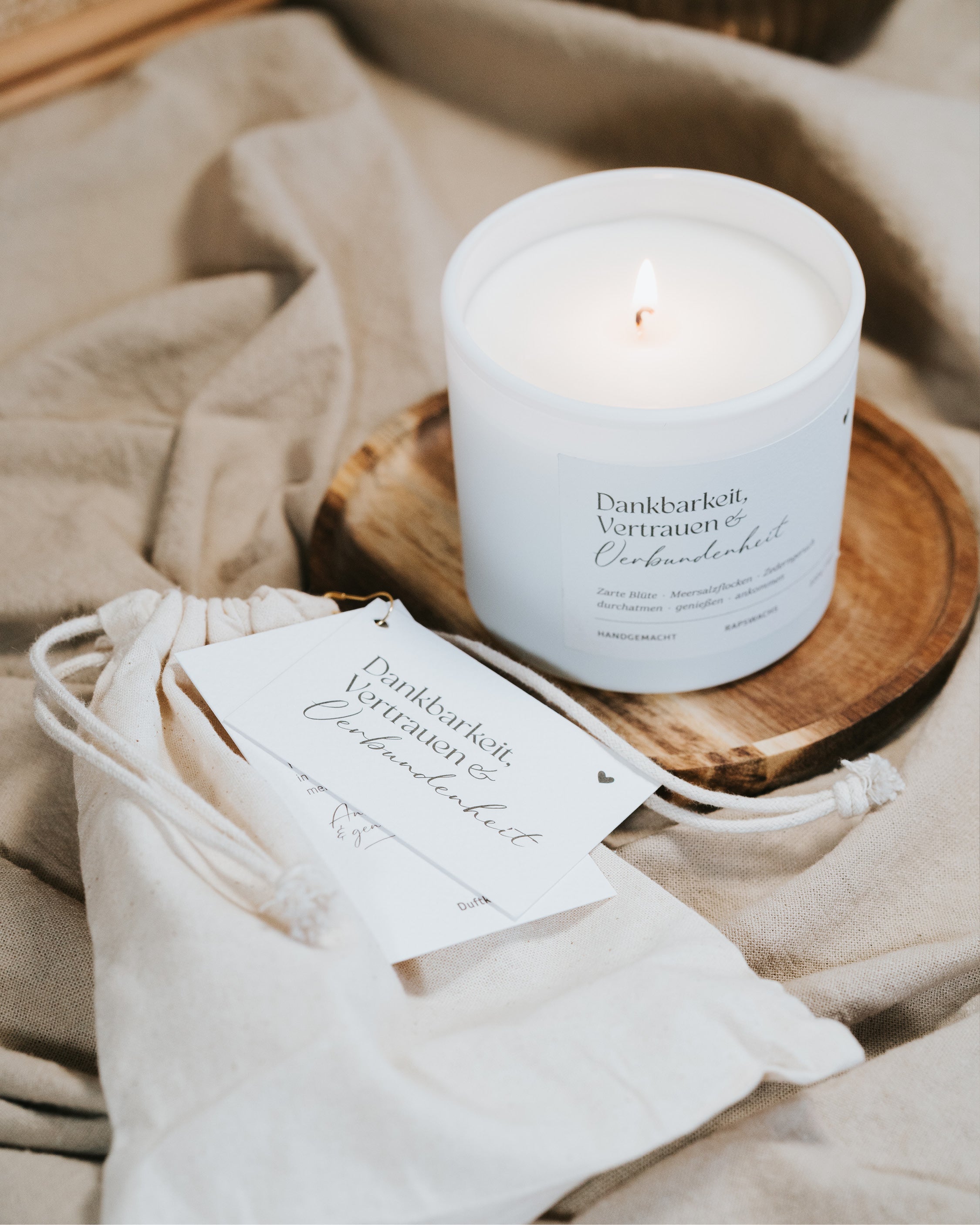 Dankbarkeit, Vertrauen und Verbundenheit · Duftkerze