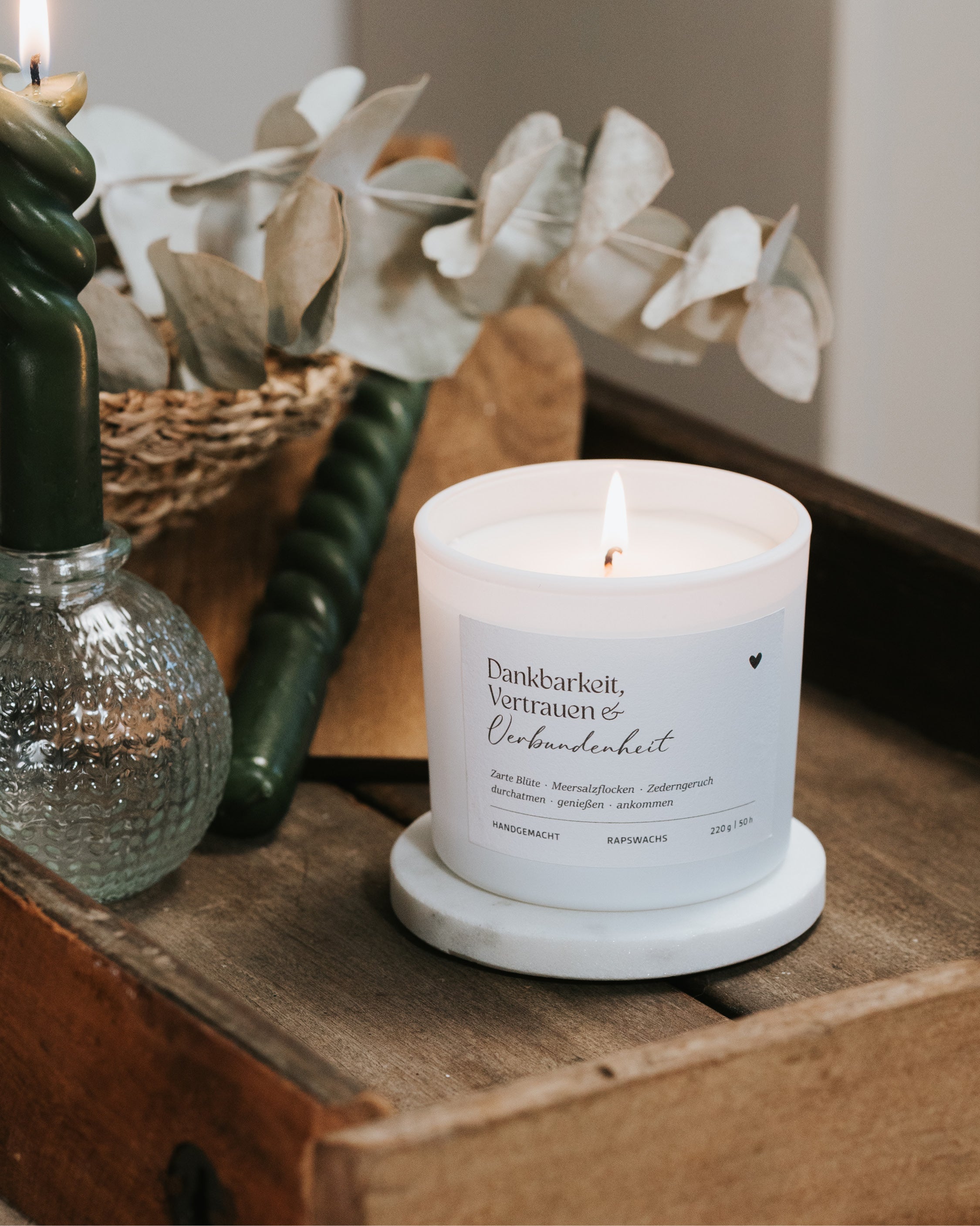 Dankbarkeit, Vertrauen und Verbundenheit · Duftkerze