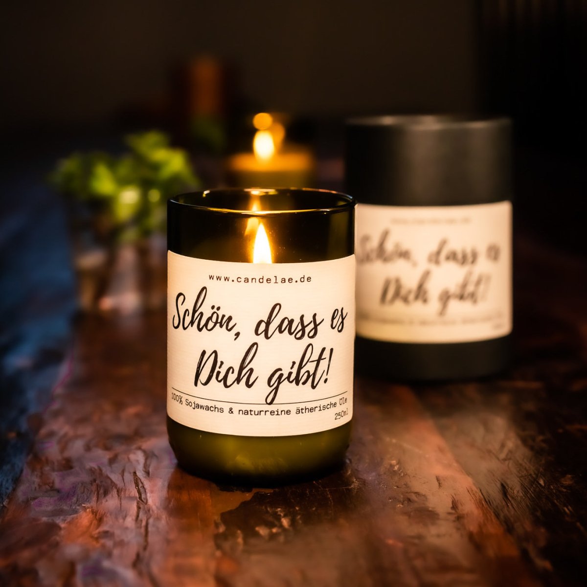 Duftkerze "Schön, dass es Dich gibt!" von Candelae – Das perfekte Geschenk aus dem Herzen Rheinhessens - Candelae Duftkerzen