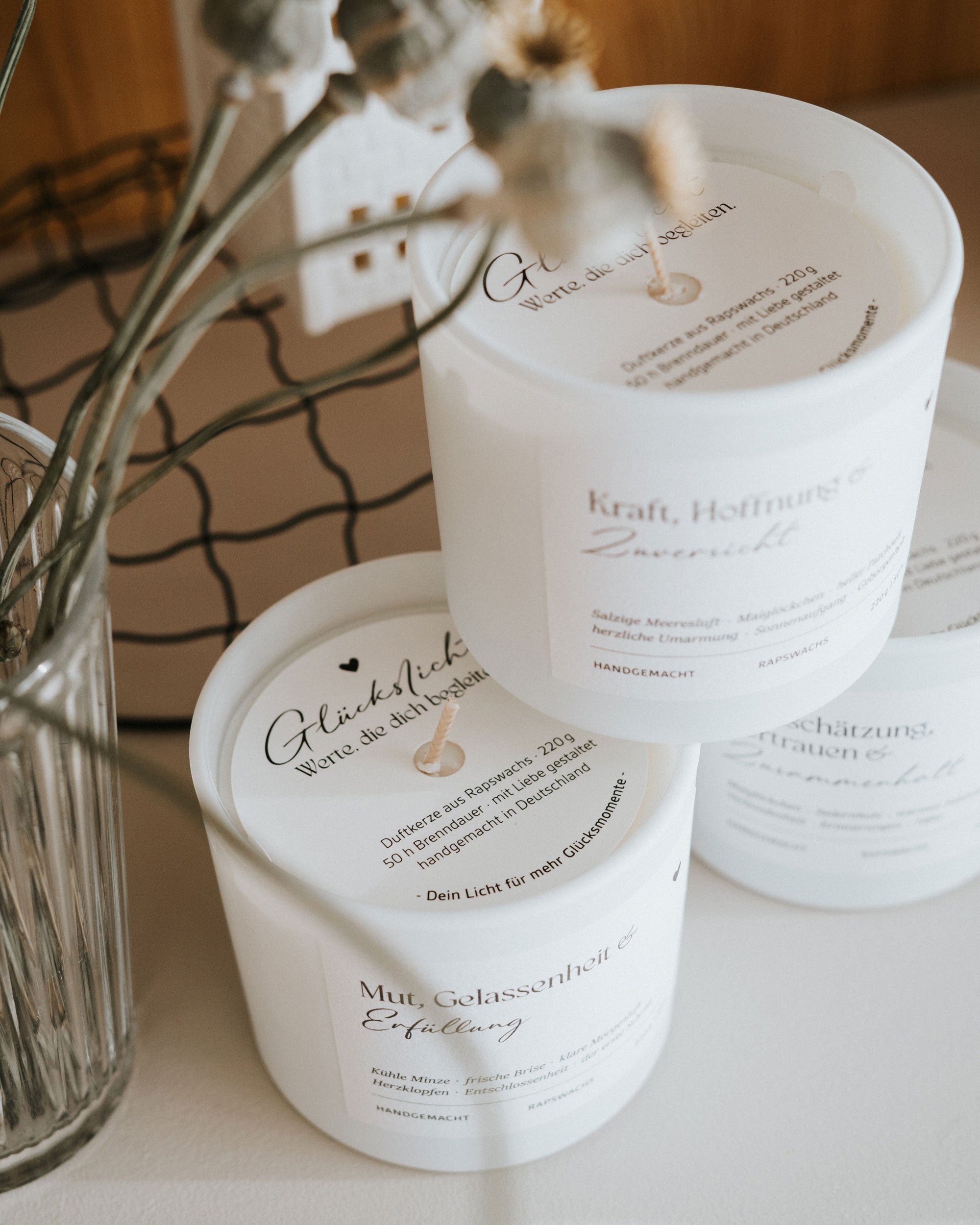 Wertschätzung, Vertrauen und Zusammenhalt · Duftkerze