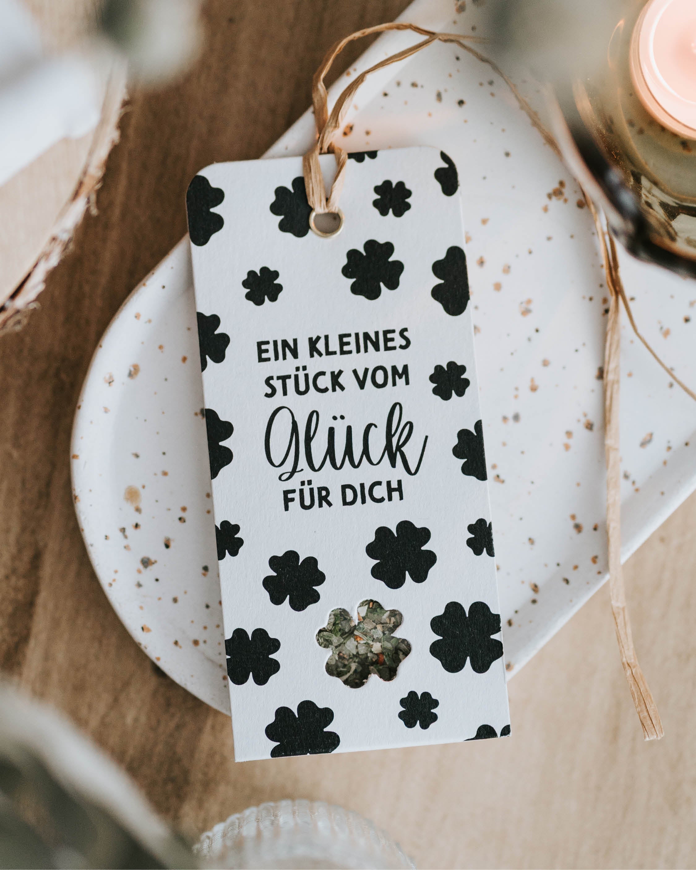 Stück vom Glück · Geschenkanhänger