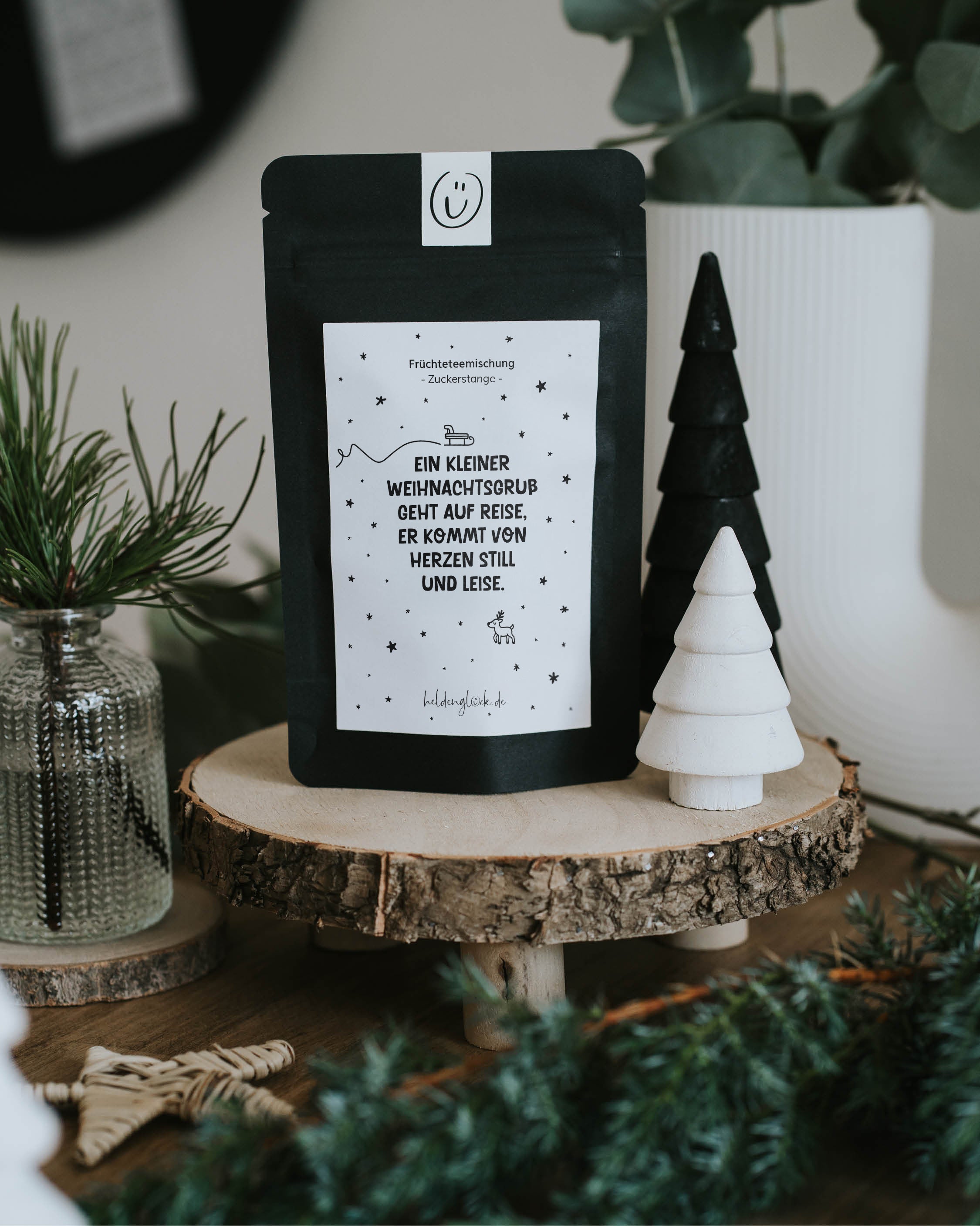 Weihnachtsgruß · Früchtetee