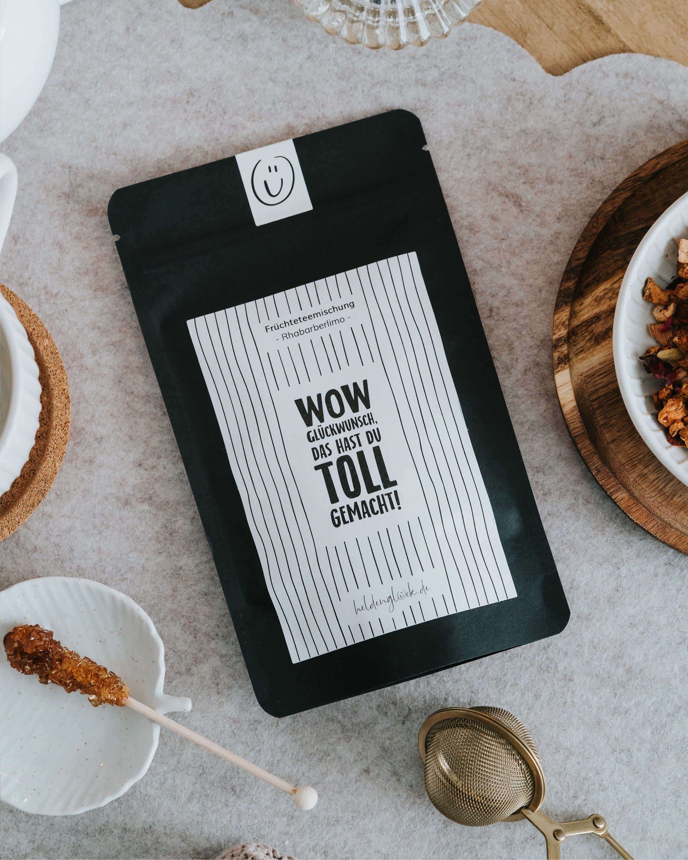 Wow Glückwunsch · Früchtetee