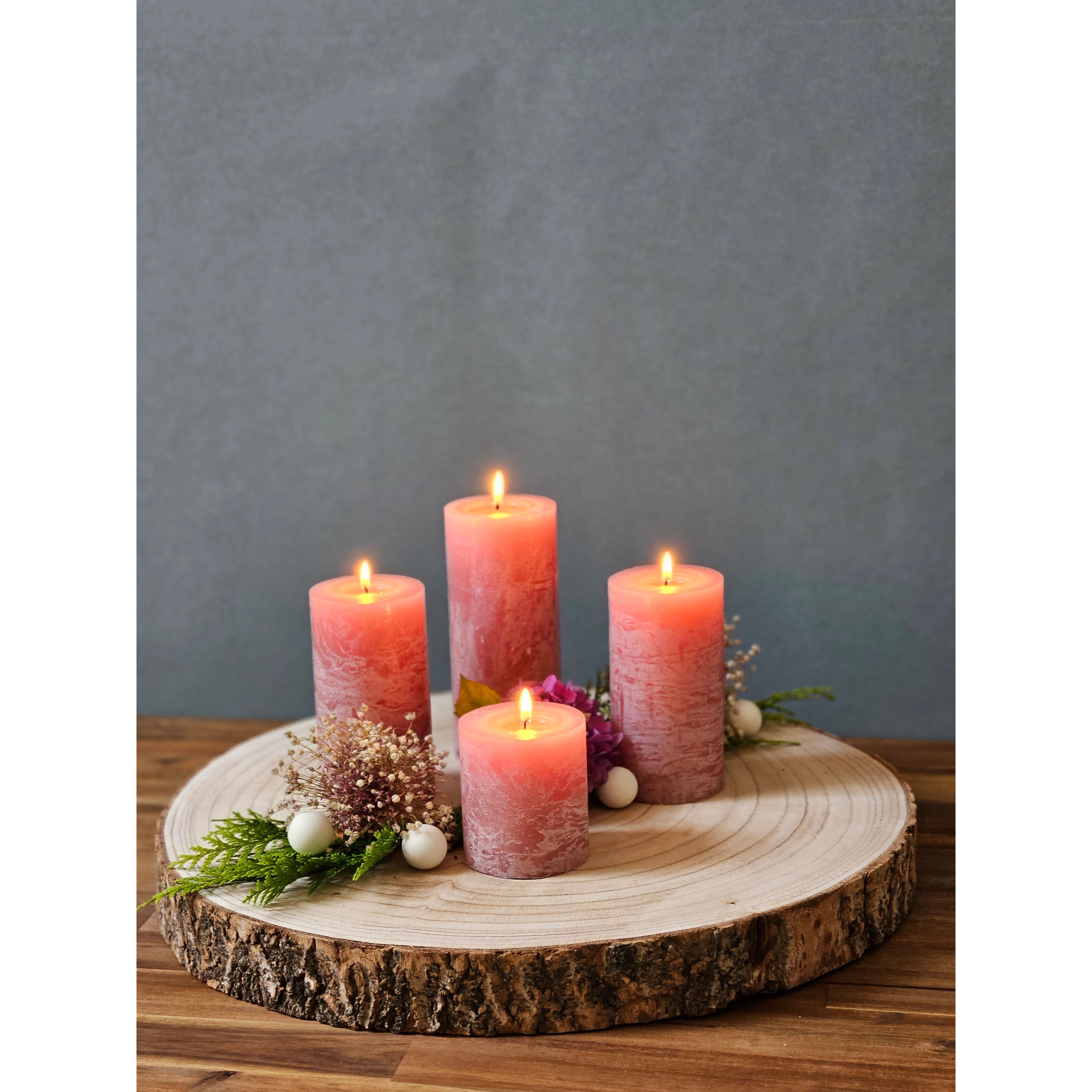 Baumscheibe Holz Holzbrett Rinde basteln Brett Tischdeko Tablett Deko Ø 36-45 cm