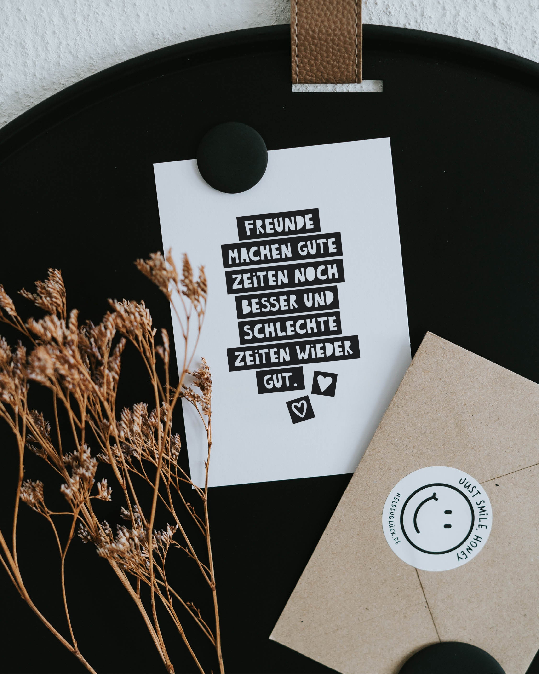 Gute Zeiten · Postkarte