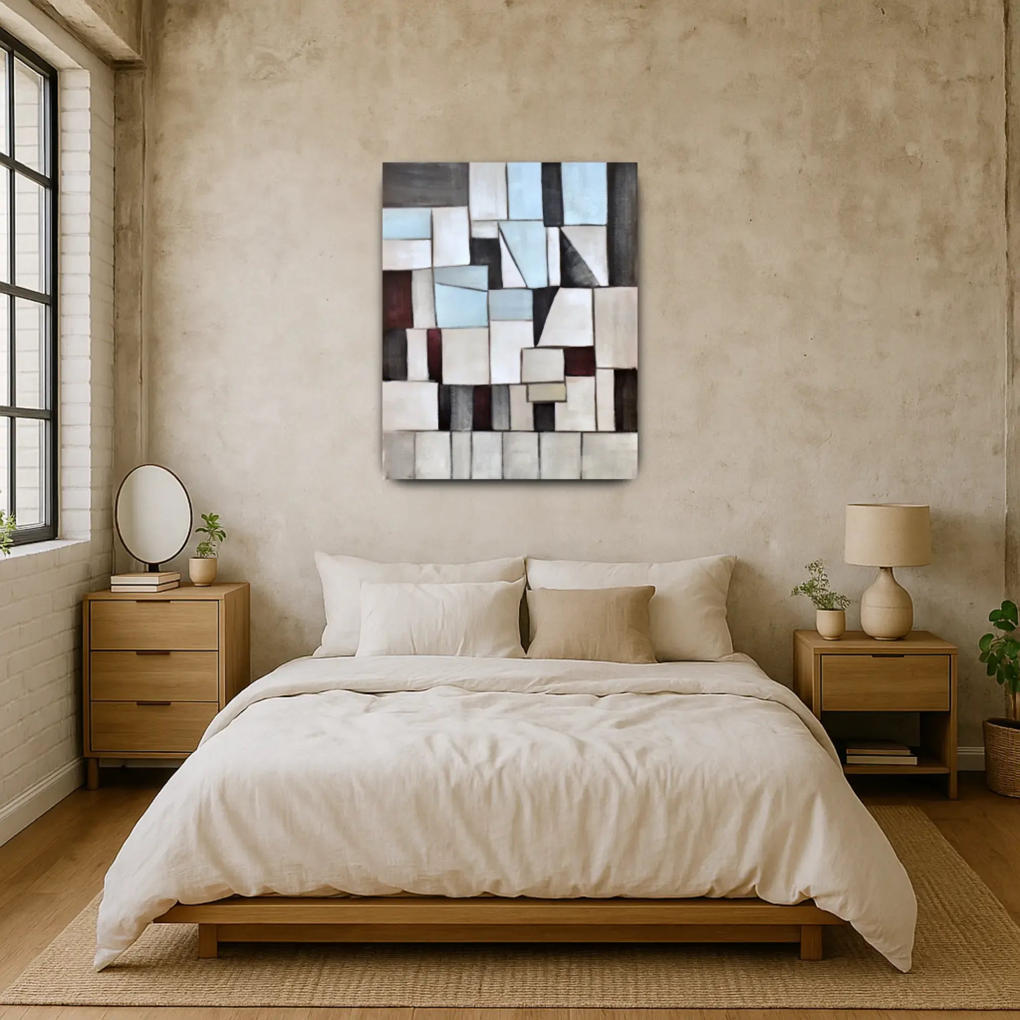 Großes Gemälde - Geometrie der Stille