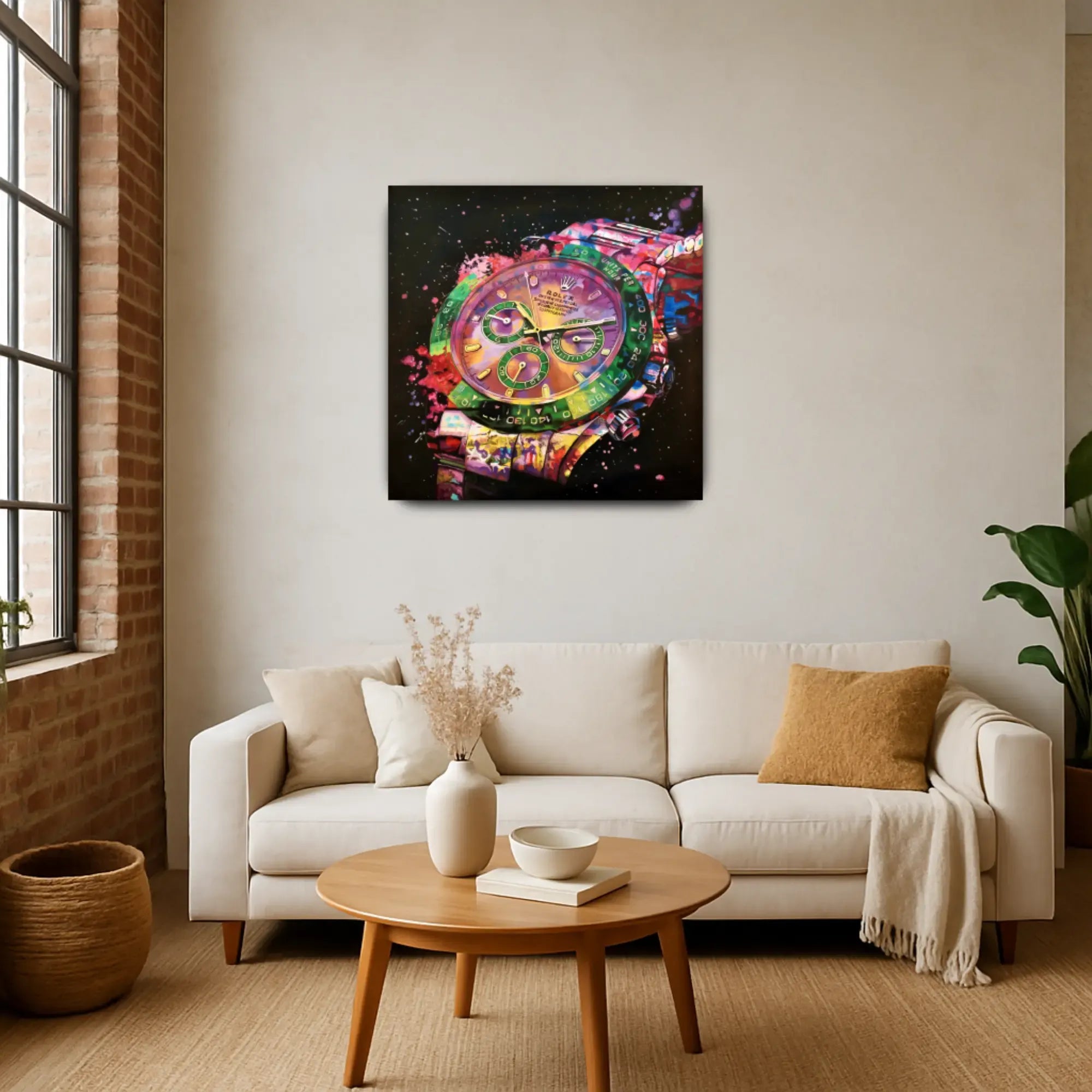 Großes Gemälde - Zeit im Farbrausch