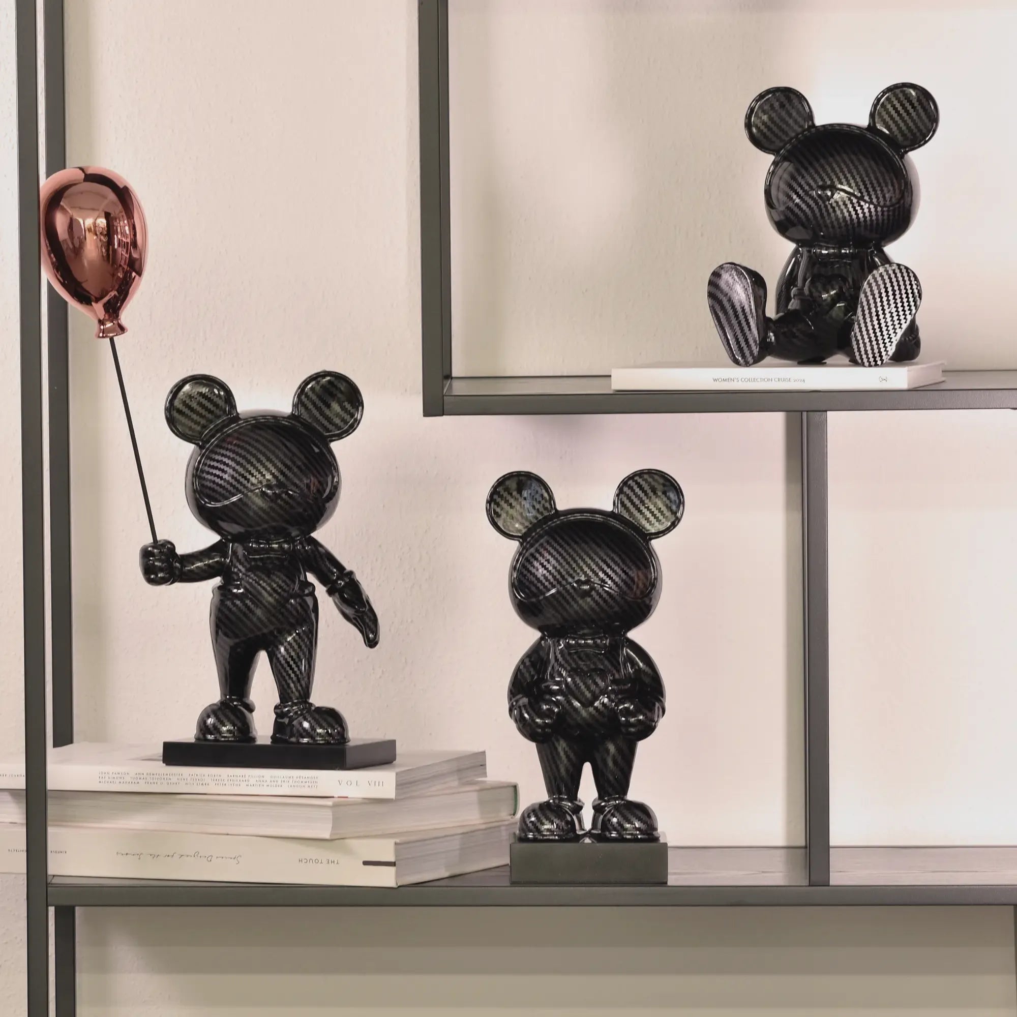 Dekofigur - Carbonfaser-Look Pop‑Art Figur – Édition Aéris