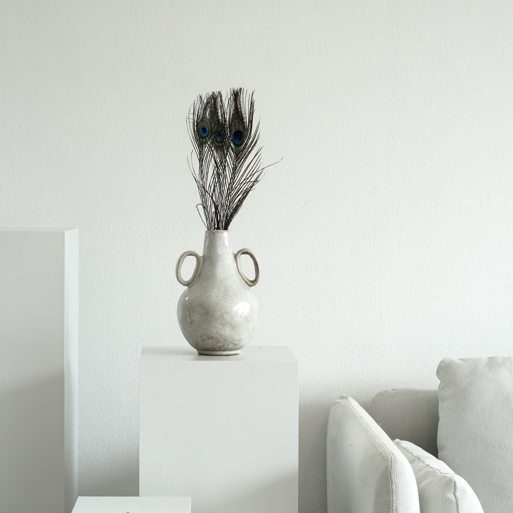 Pfauenfeder 3 Stiele