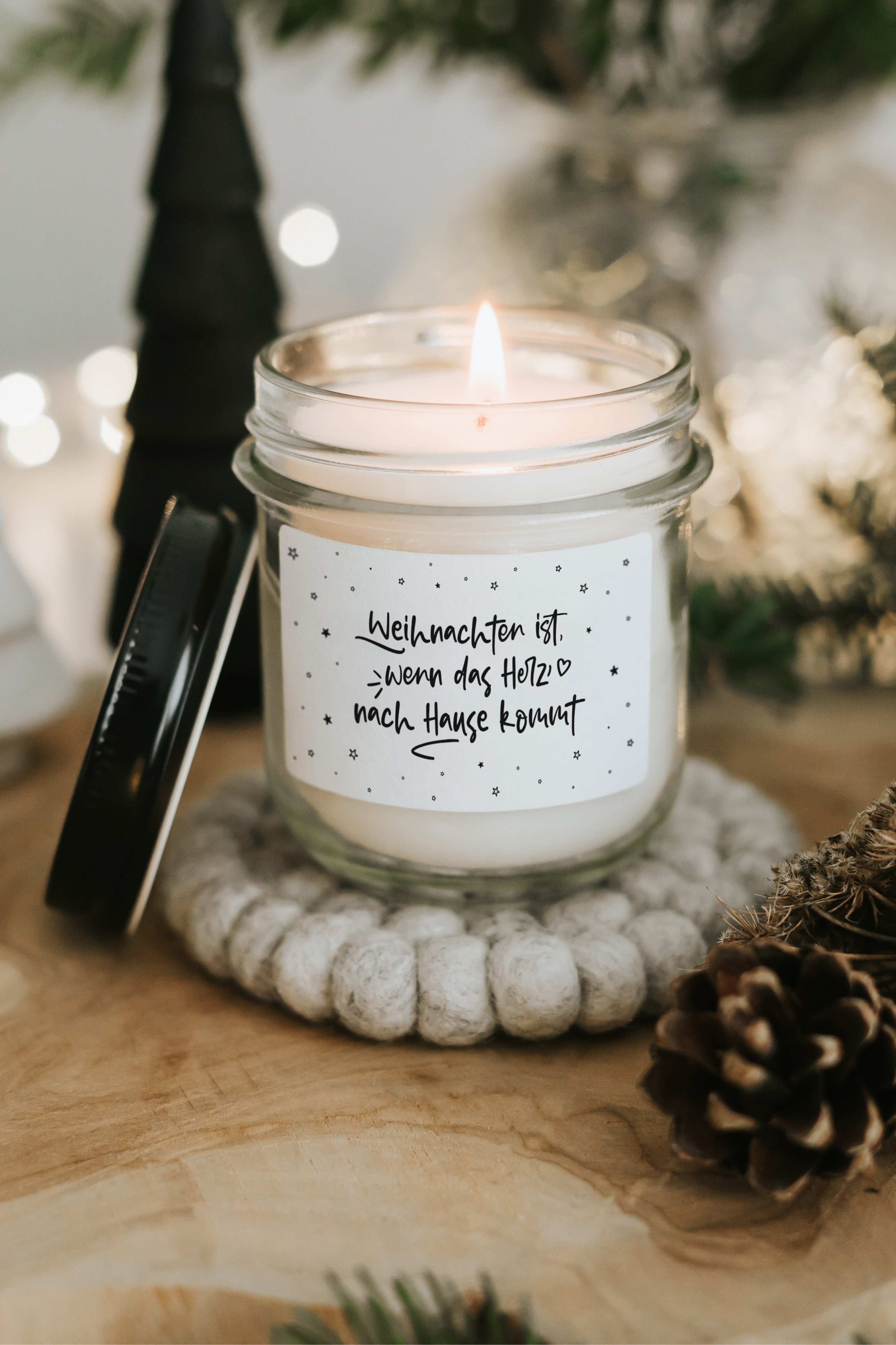 Weihnachten ist · Kerze