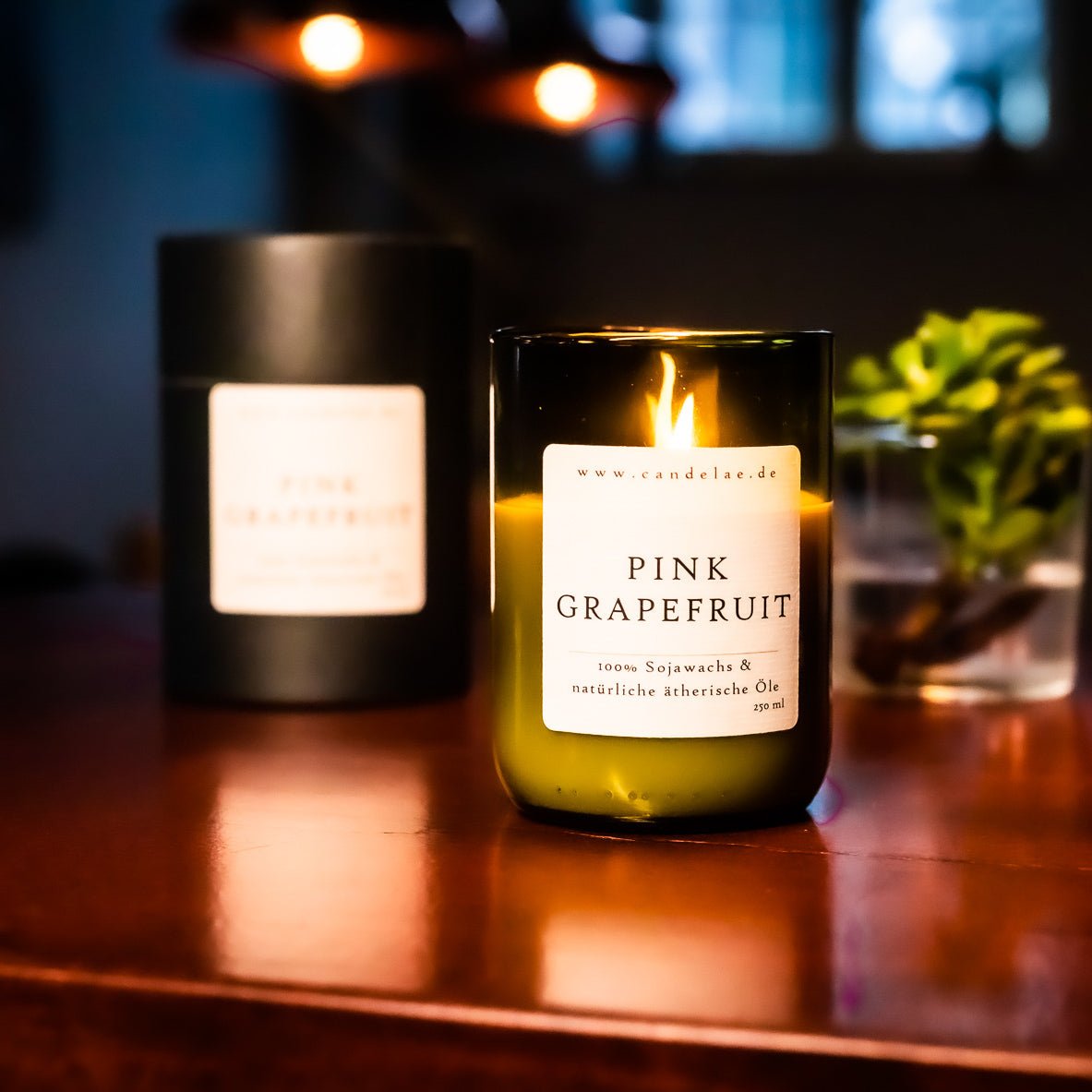 Pink Grapefruit Duftkerze von Candelae - Handgefertigt mit natürlichen Zutaten - Candelae Duftkerzen