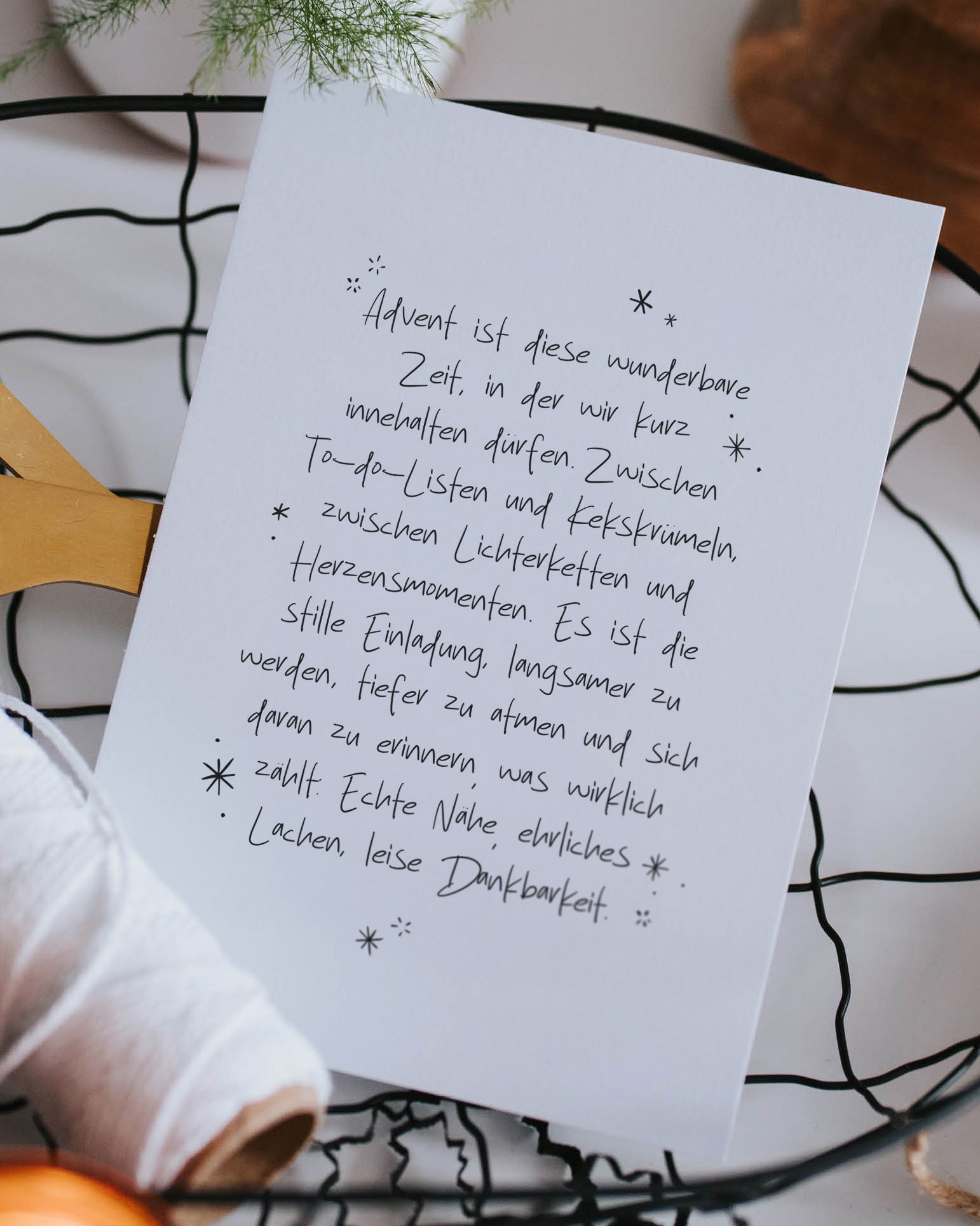 Adventszeit · Postkarte