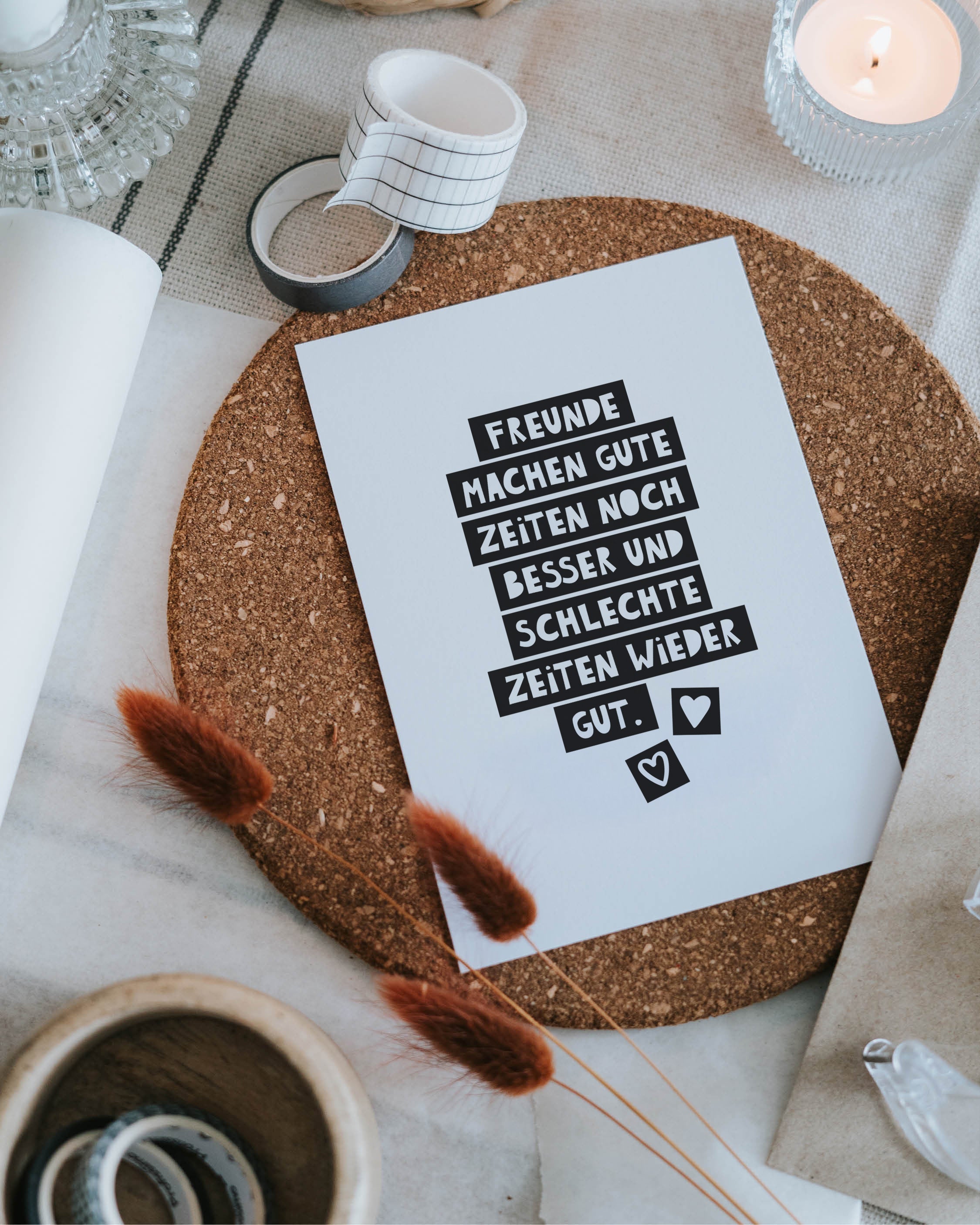 Gute Zeiten · Postkarte