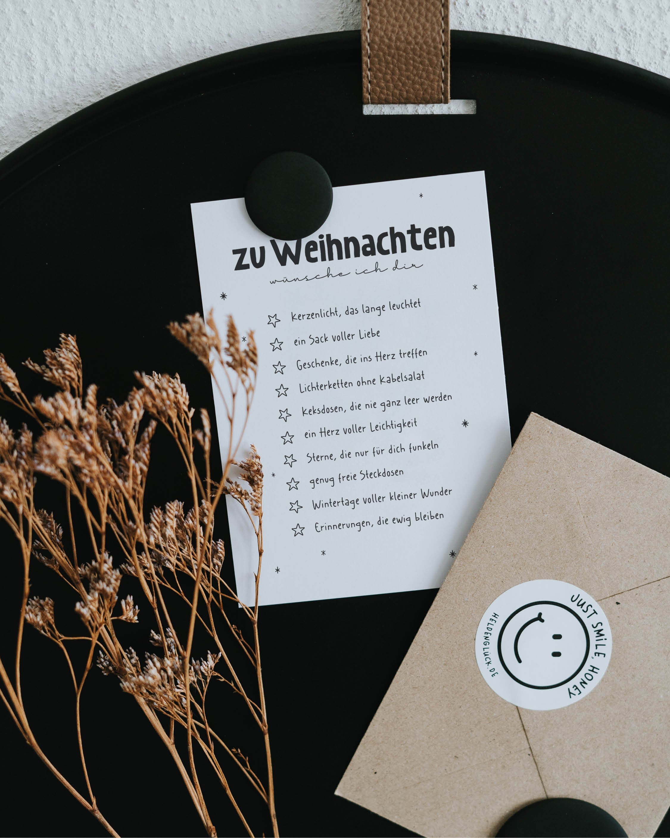 Weihnachtswünsche · Postkarte