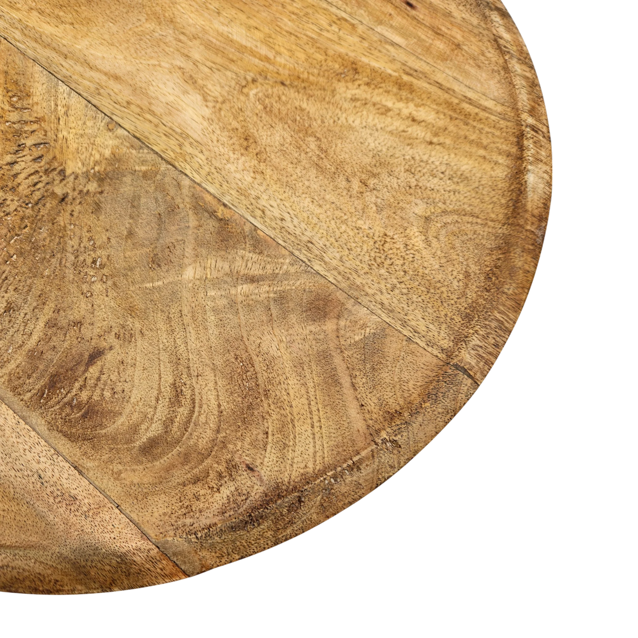 Mango-Holzteller Ø 38 cm – Großer Dekoteller aus Mangoholz für natürliche Tischdeko