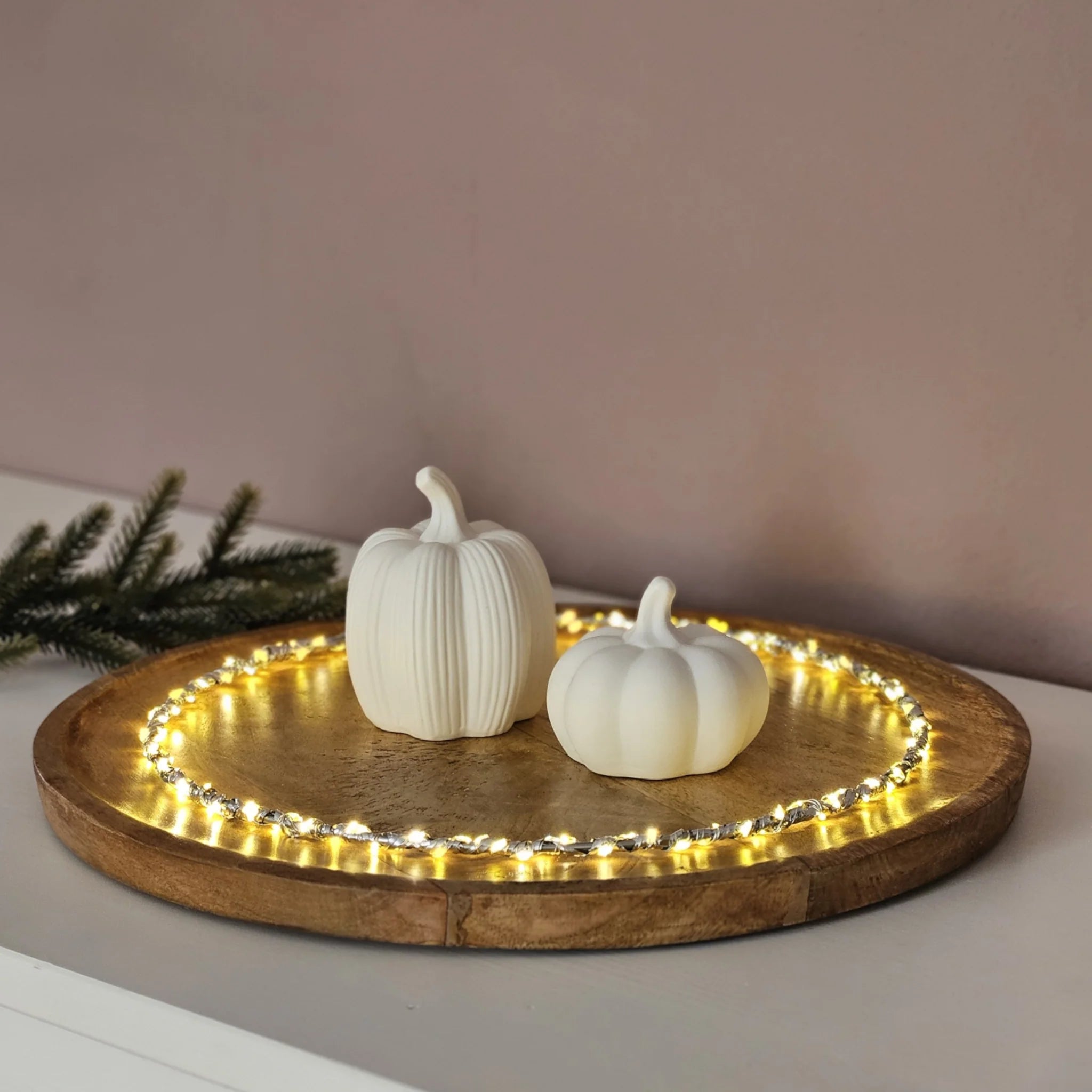 Mango-Holzteller Ø 38 cm – Großer Dekoteller aus Mangoholz für natürliche Tischdeko