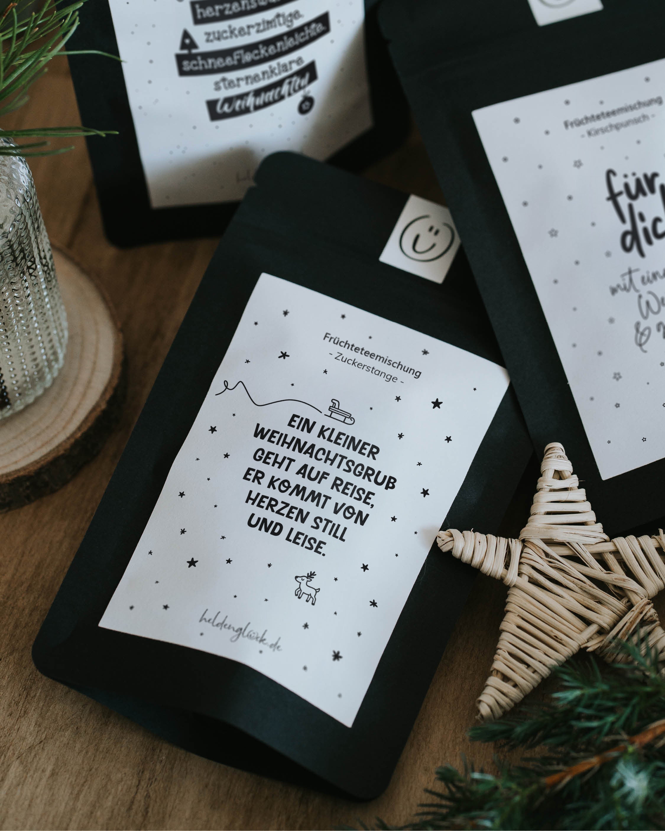 Weihnachtsgruß · Früchtetee