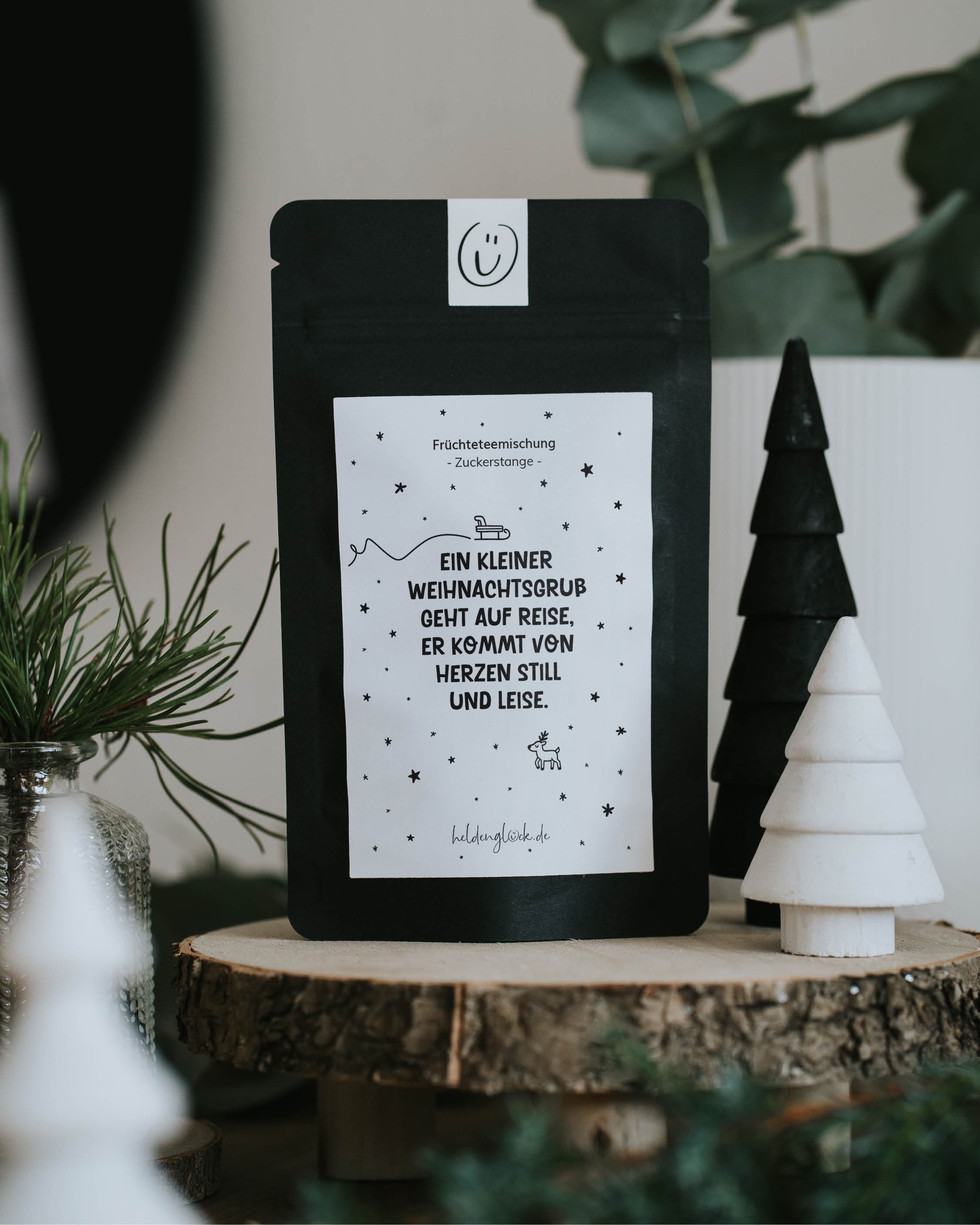 Weihnachtsgruß · Früchtetee