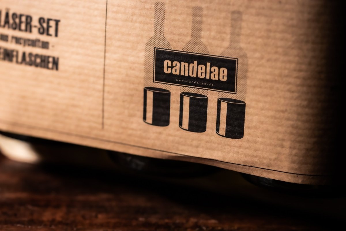 Trinkgläser aus alten Weinflaschen - Candelae Duftkerzen