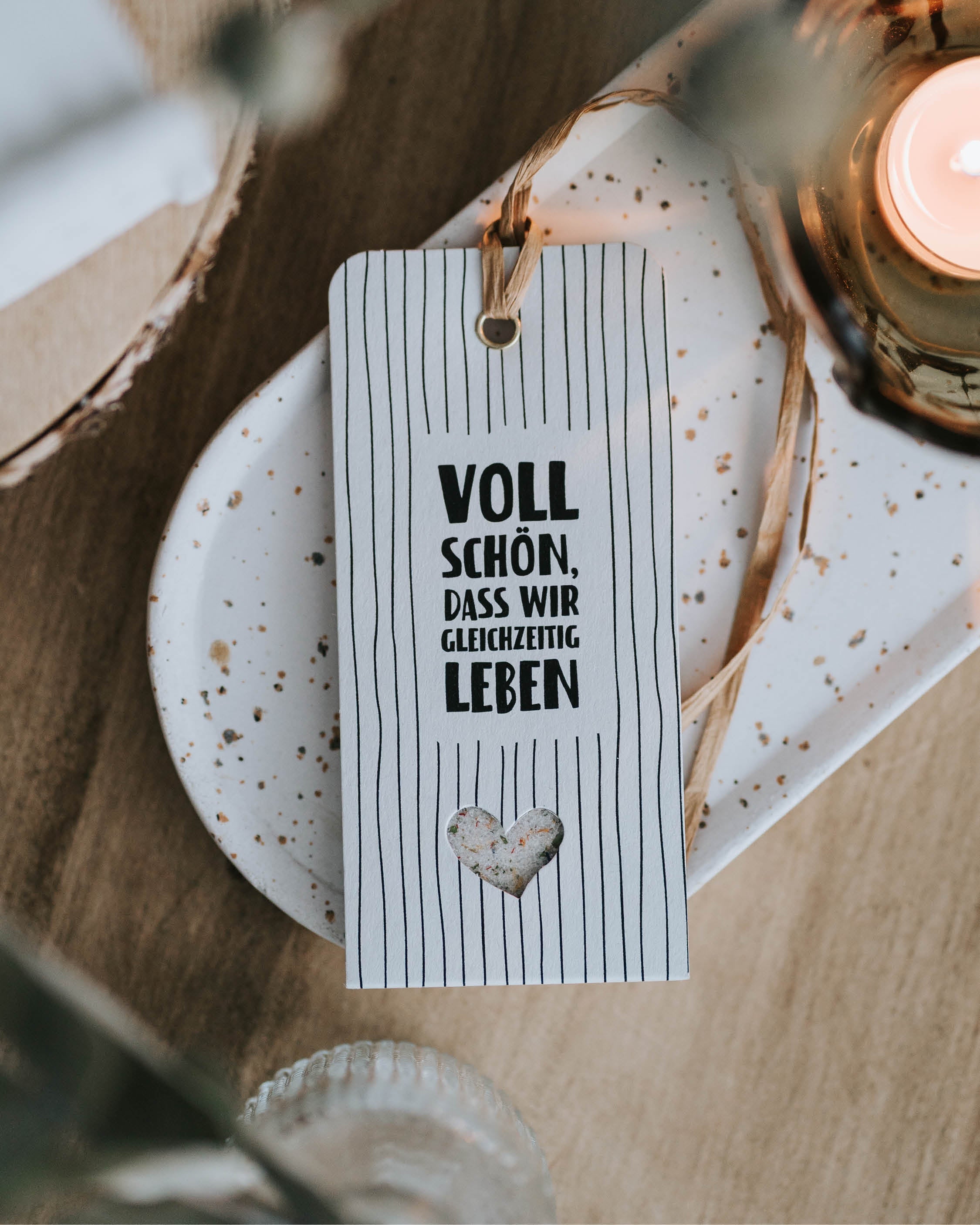 Voll schön · Geschenkanhänger