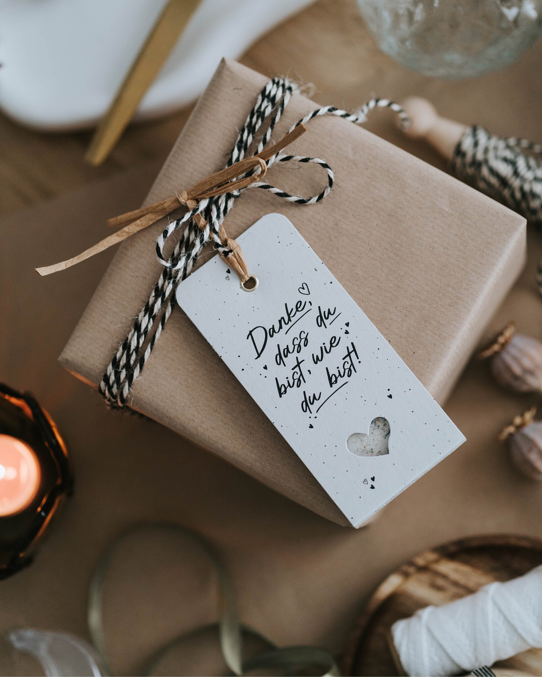 Danke dass · Geschenkanhänger