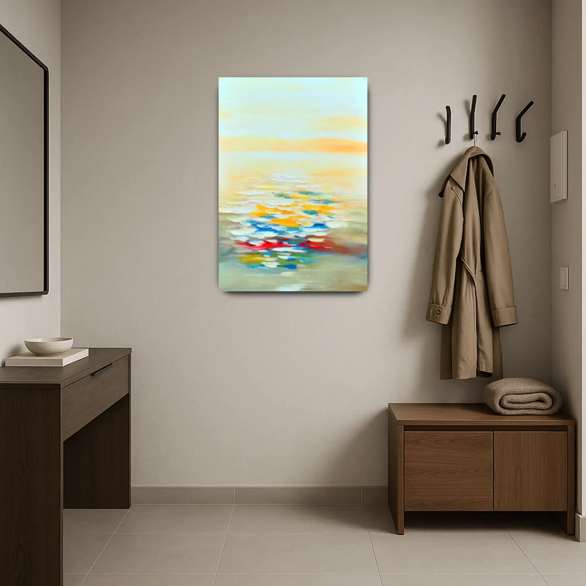 Großes Gemälde - Lichtspiel am Horizont