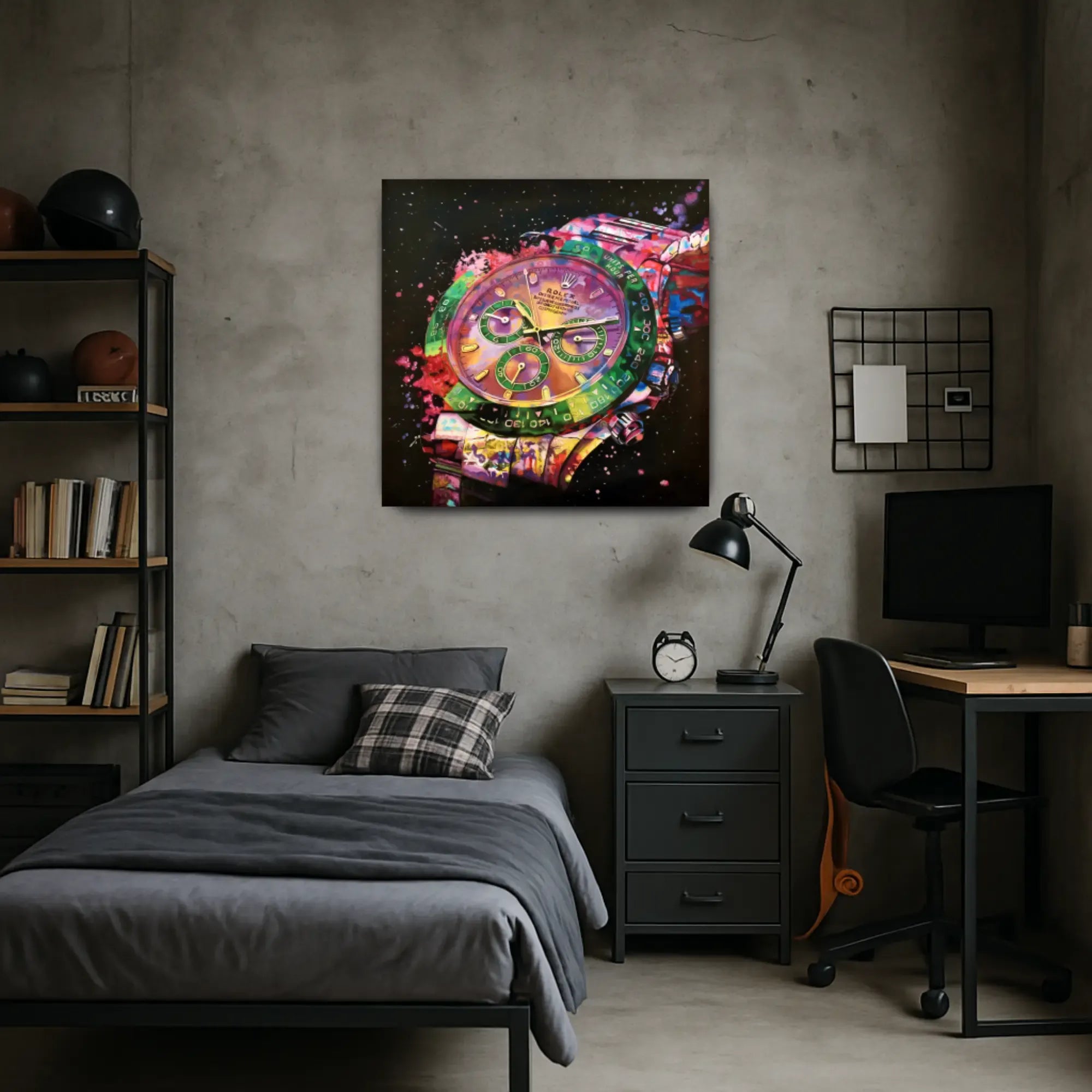 Großes Gemälde - Zeit im Farbrausch