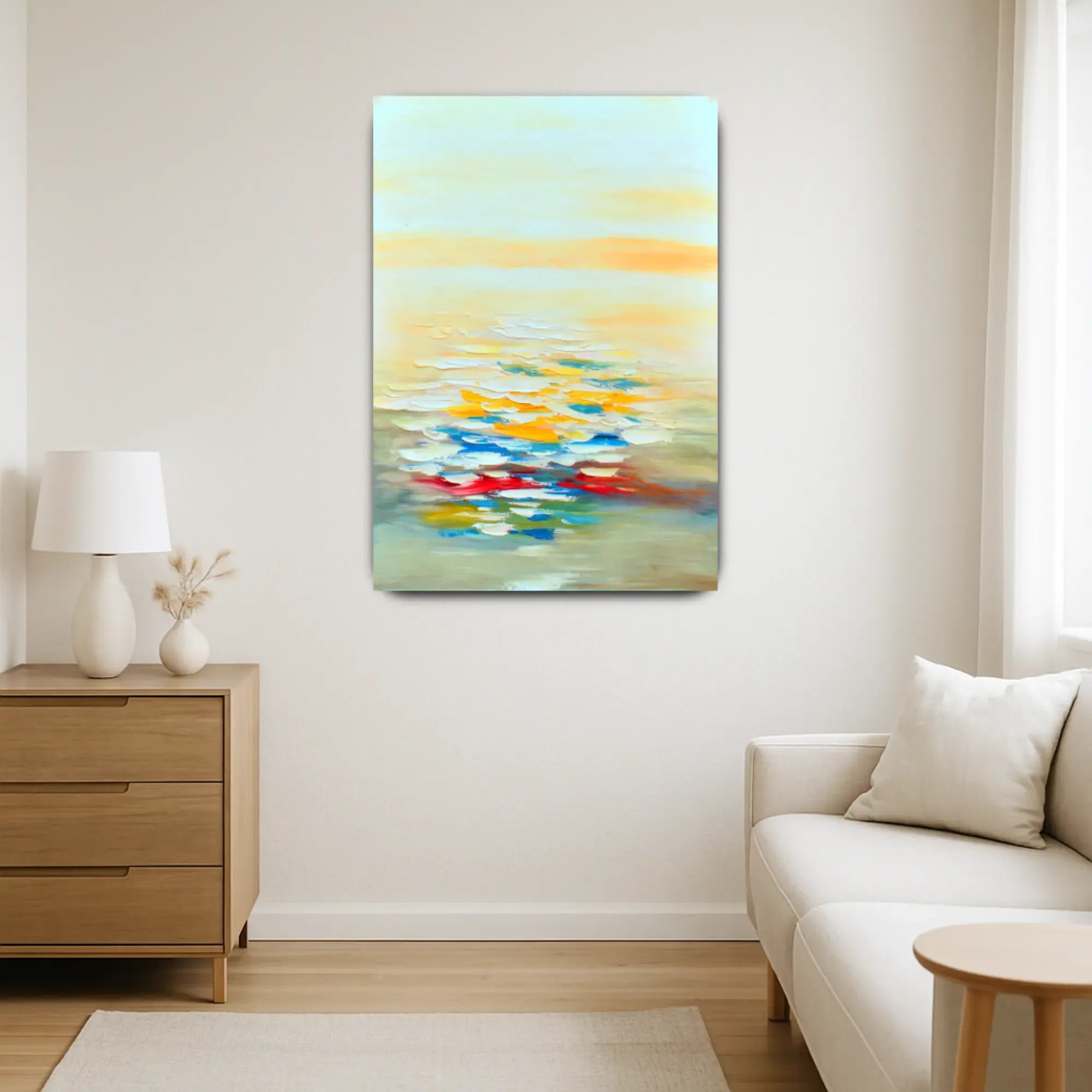 Großes Gemälde - Lichtspiel am Horizont