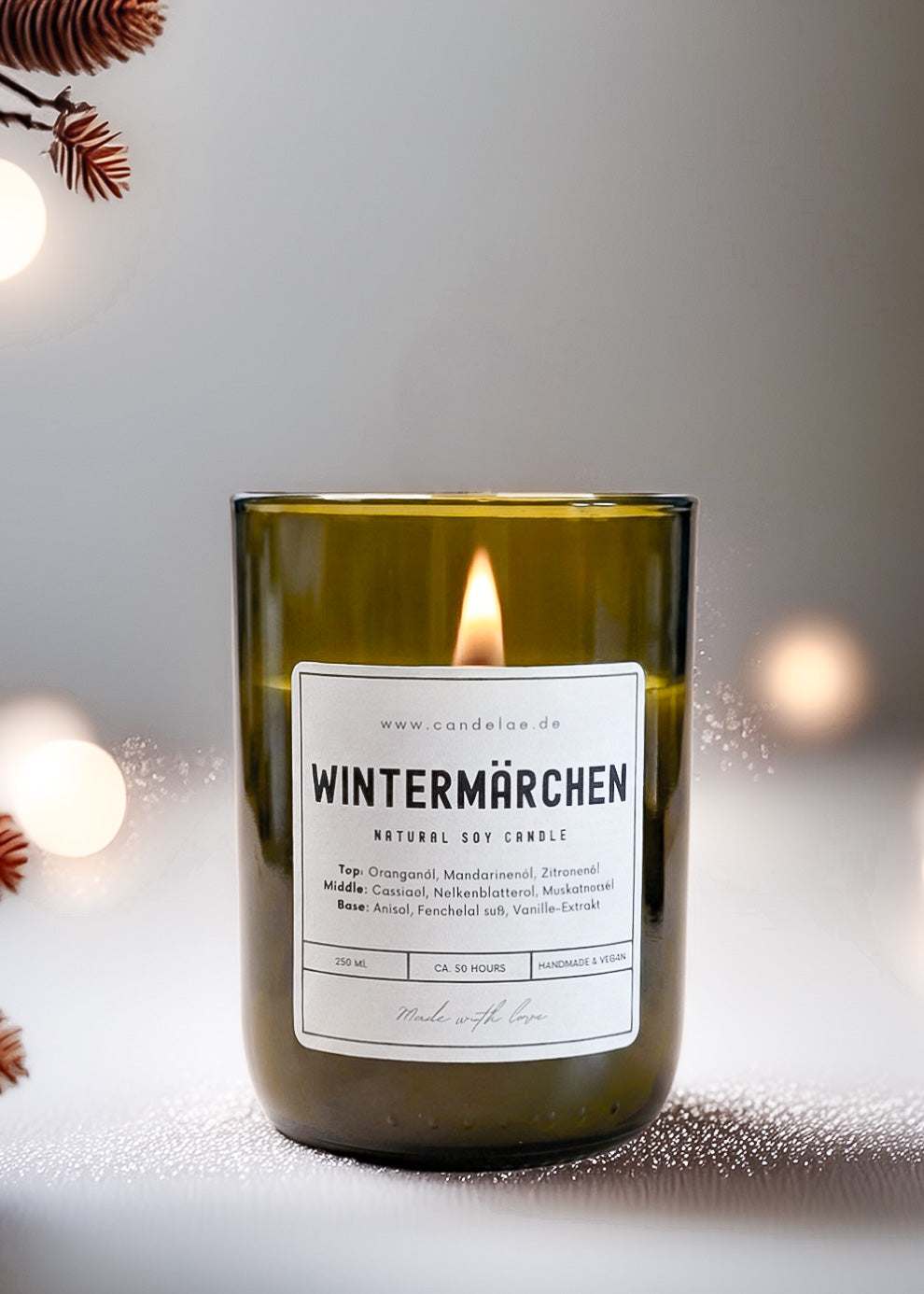 Unbedenkliche Duftkerzen aus Sojawachs als nachhaltige Alternative zu Paraffin mit Winter-Checkliste und Qualitätsmerkmalen