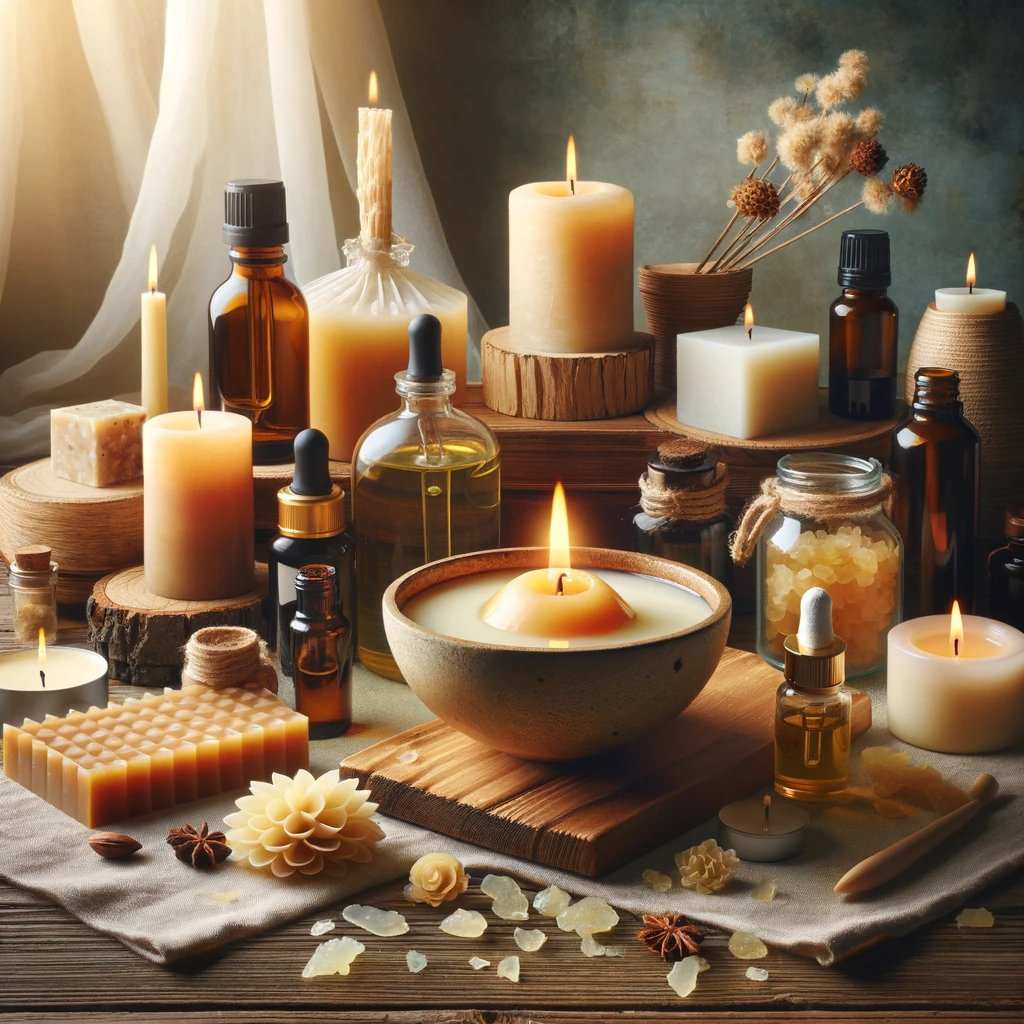 selbstgemachte Duftkerzen herstellen mit ätherischen Ölen für intensiven Duft