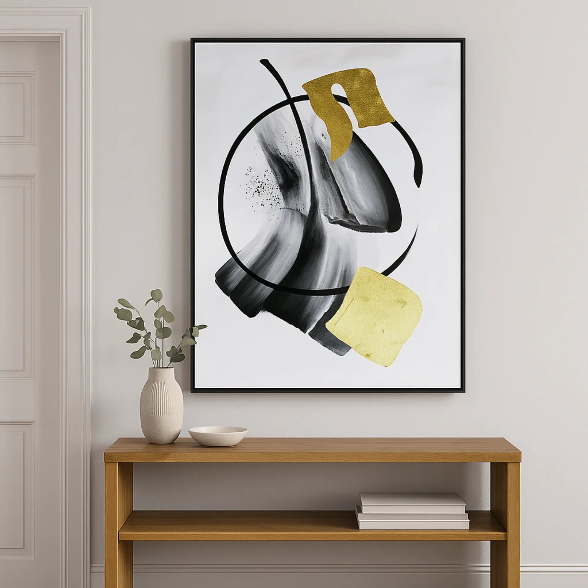 Großes Gemälde - Goldene Balance