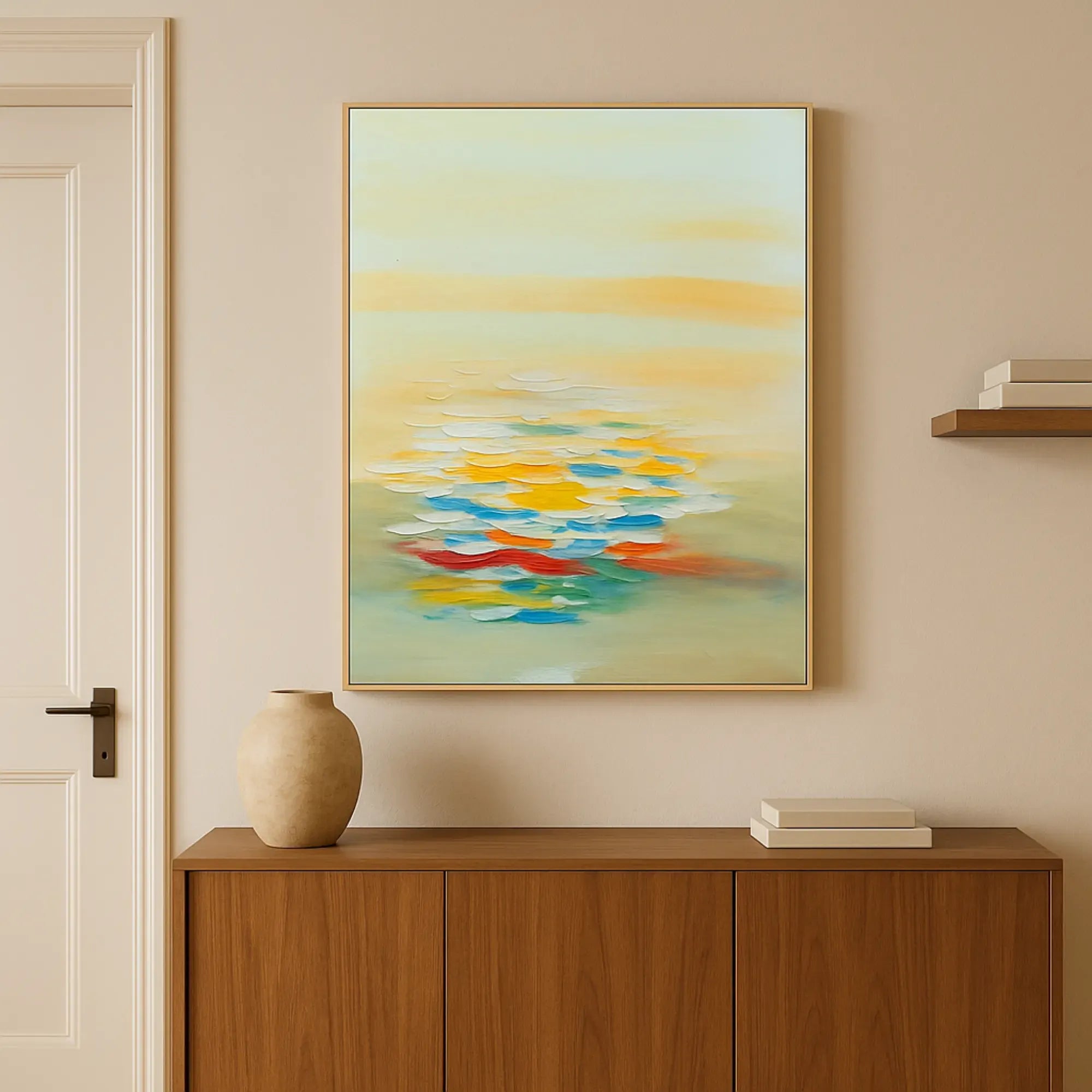 Großes Gemälde - Lichtspiel am Horizont