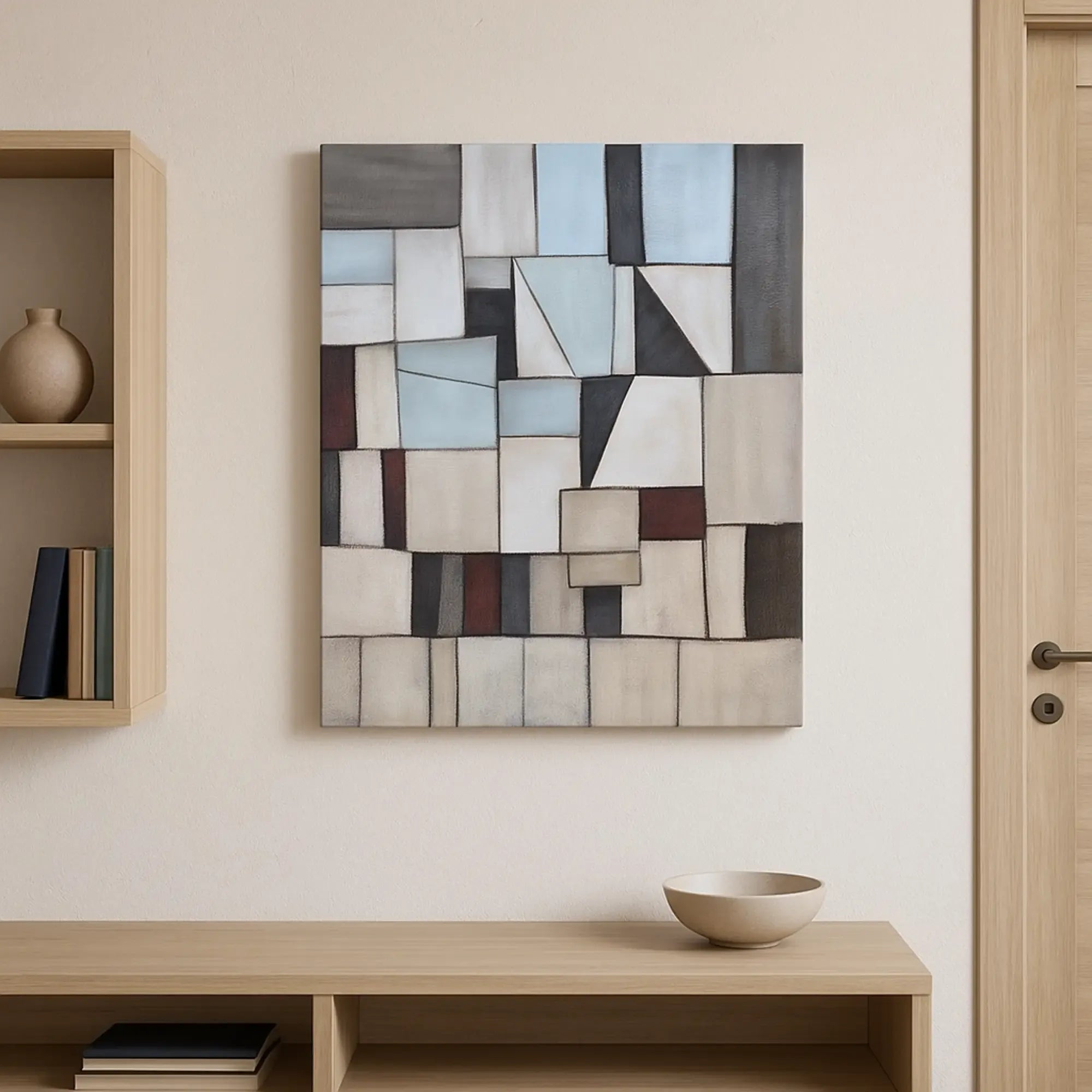 Großes Gemälde - Geometrie der Stille