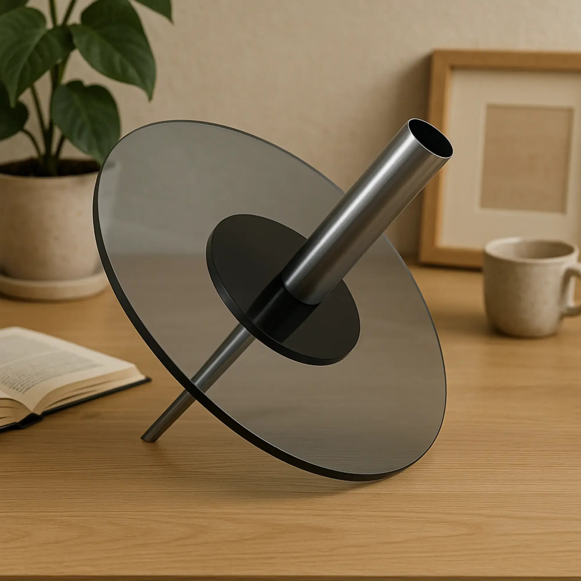 Dekovase - Moderne Design Vase mit Metallständer - Kreiselvaso Giro